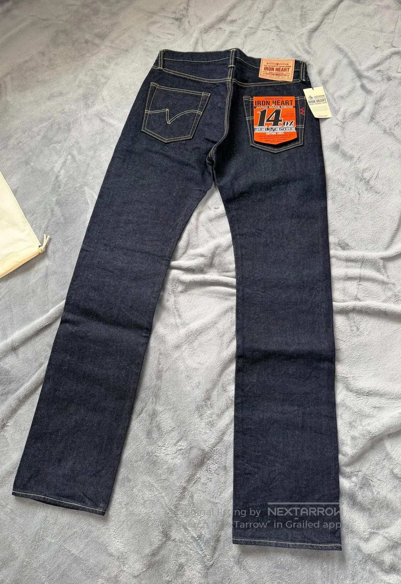 Iron Heart IRON HEART 666S Raw Denim Jeans. Size US 33 - 6 Thumbnail