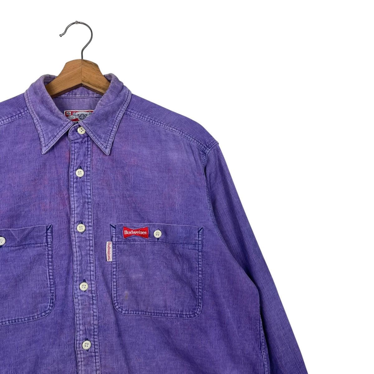 Budweiser Vintage 90s Budweiser Corduroy Western Shirts Size US M / EU 48-50 / 2 - 5 Thumbnail
