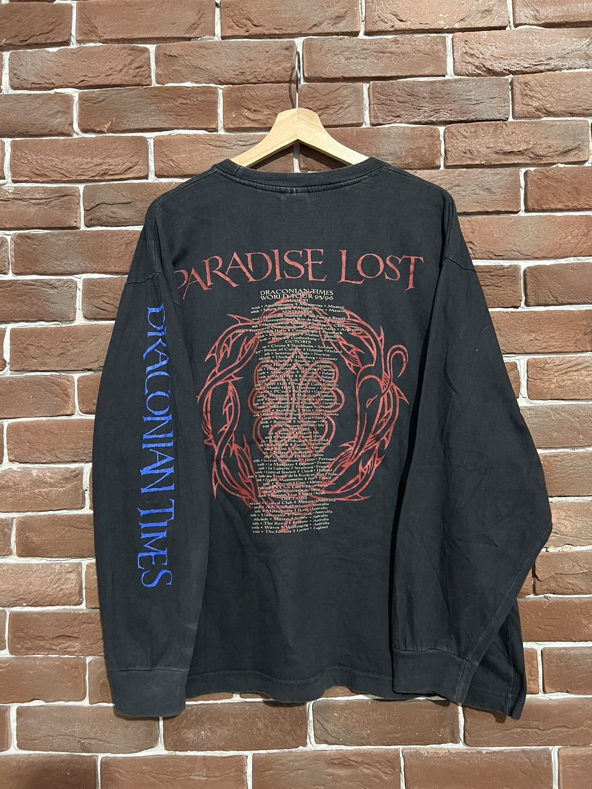 Band Tees Vintage Paradise Lost Draconian Times 90s Tee Cradle Filth Size US XL / EU 56 / 4 - 2 Thumbnail