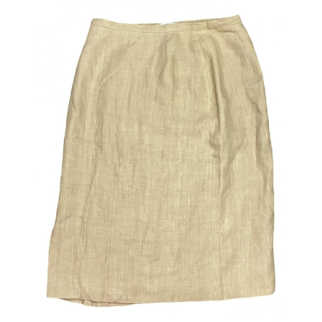 image of Valentino Garavani x Vintage Valentino Skirt in Beige, Women's (Size 30)