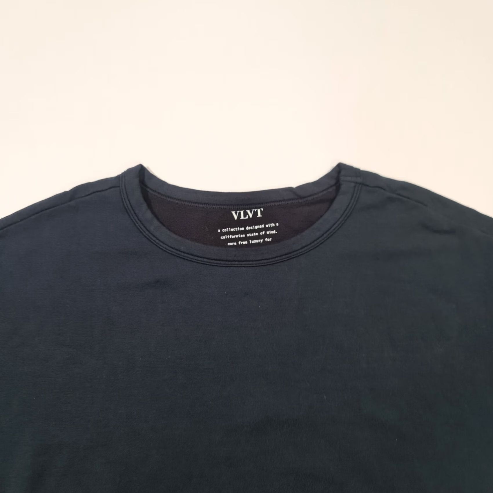 Velvet Velvet by Graham & Spencer Womens T Shirt Navy Blue Small Fleece Relaxed Top Size S / US 4 / IT 40 - 2 Thumbnail