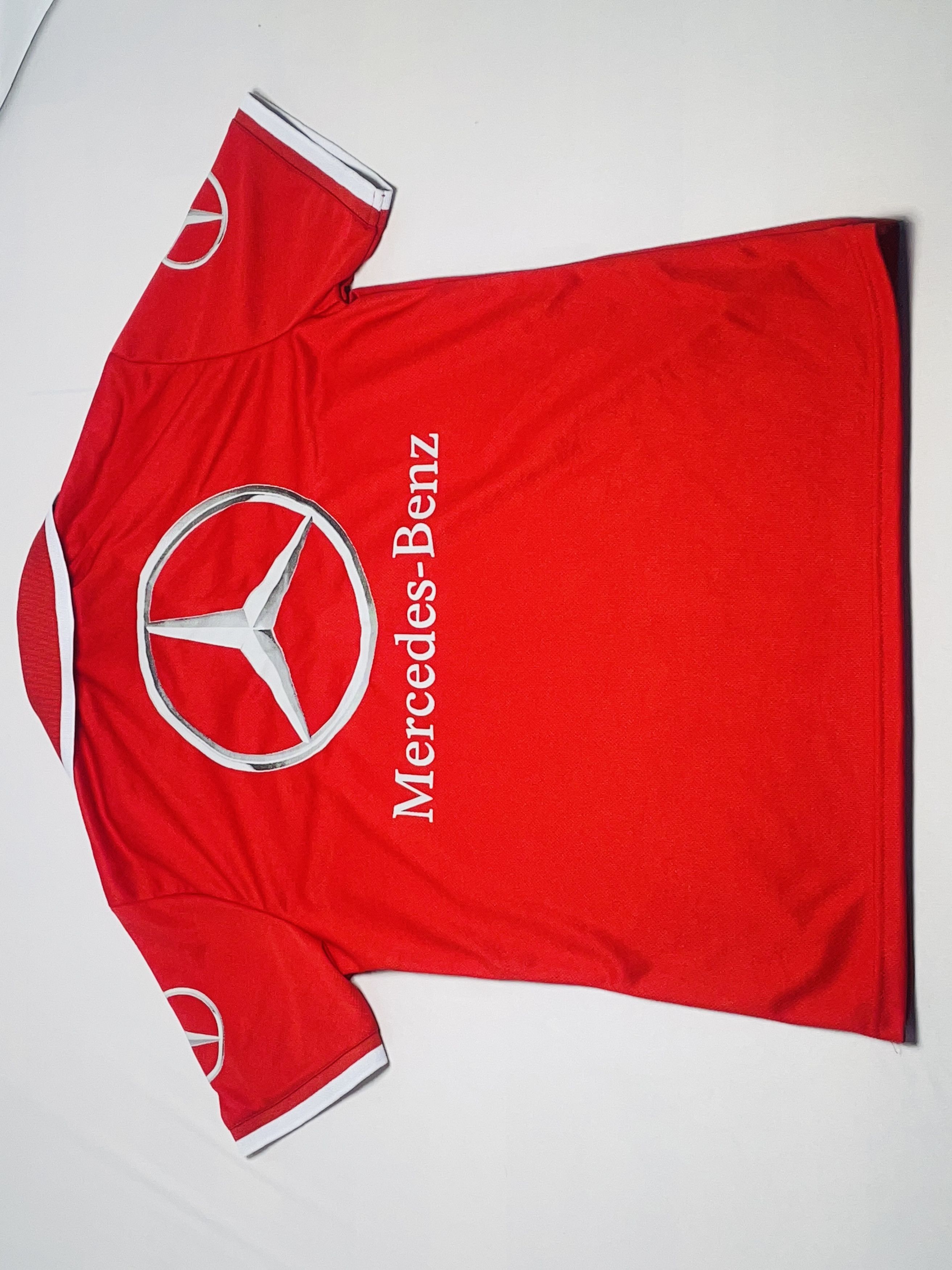 Mercedes-Benz Vintage Mercedes-Benz Polo Shirt – Rot/Weiß Size US XXL / EU 58 / 5 - 3 Thumbnail
