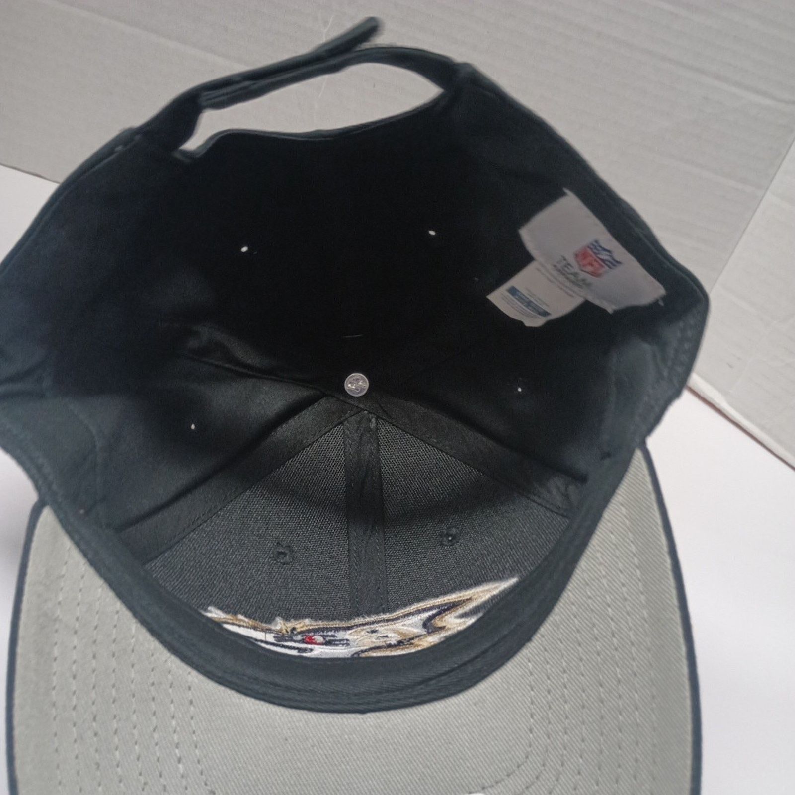 NFL Baltimore Ravens Adjustable Strap Back Hat One Size Black Size ONE SIZE - 5 Thumbnail