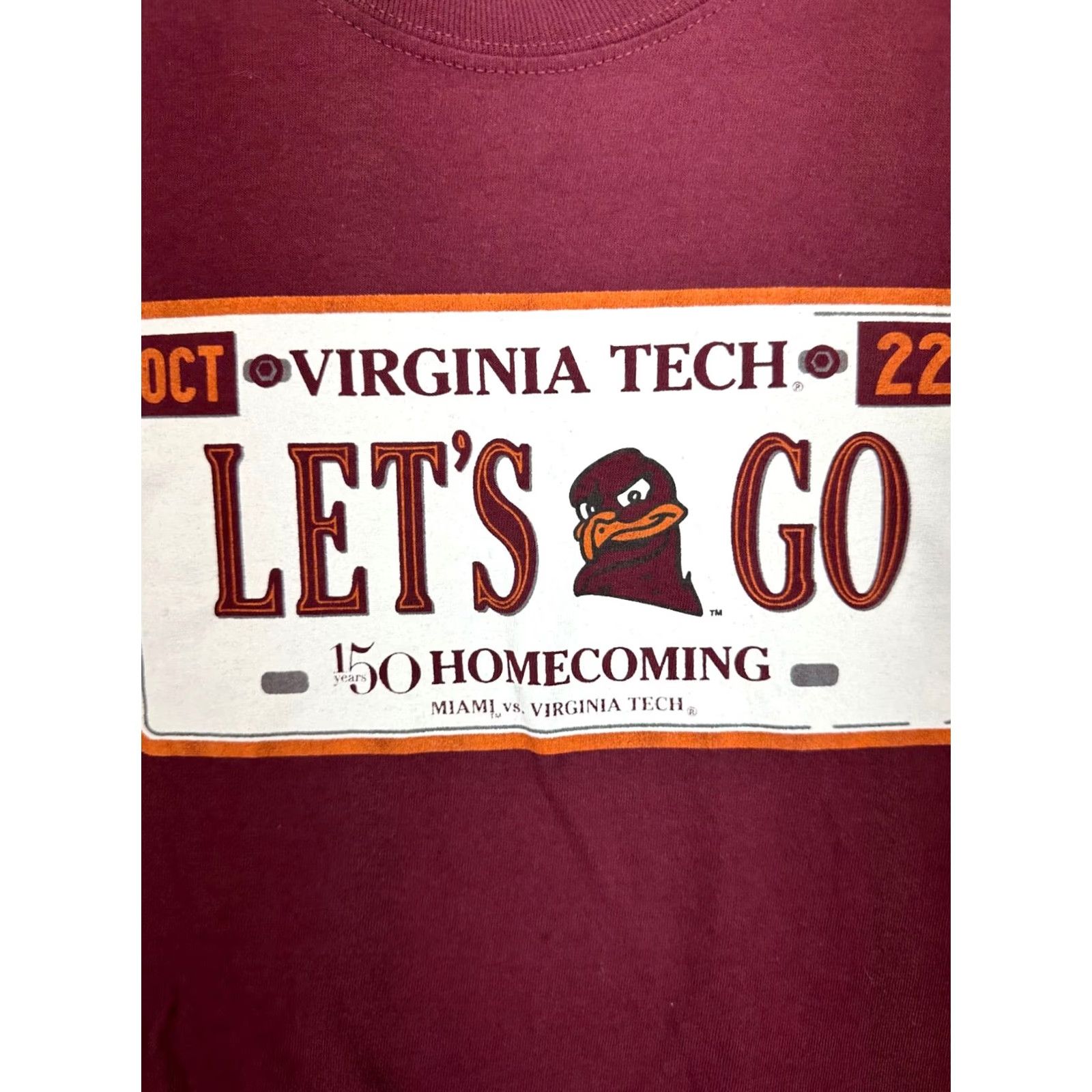 Vintage Blue 84 Virginia Tech Hokies Sweatshirt Mens Large Red Crew Neck Pullover Sweatshirt Graphic Print Seasonal Outdoor 90s Theme (if applicable) Size US L / EU 52-54 / 3 - 6 Thumbnail