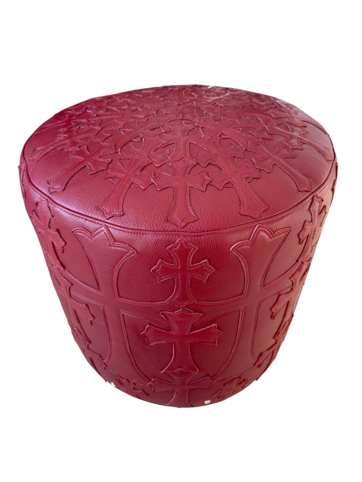 Chrome Hearts Chrome Hearts 1/1 Blood Red Tuffet Ottoman Stool🩸 Size ONE SIZE - 1 Thumbnail