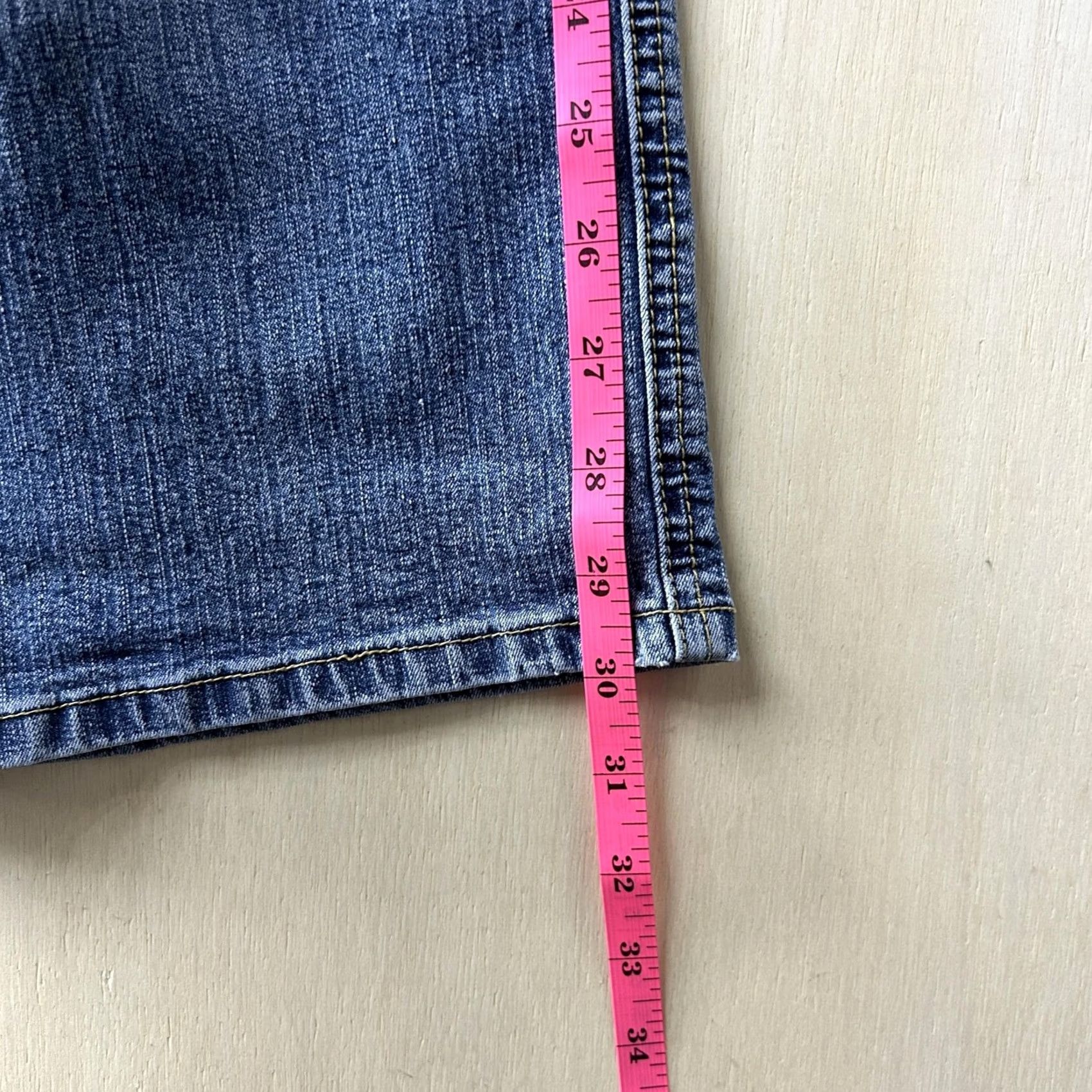 Vintage VINTAGE No Boundaries Jeans Juniors 15 Medium Wash Blue Cargo Straight Denim Jeans Size 36" / US 14 / IT 50 - 5 Thumbnail