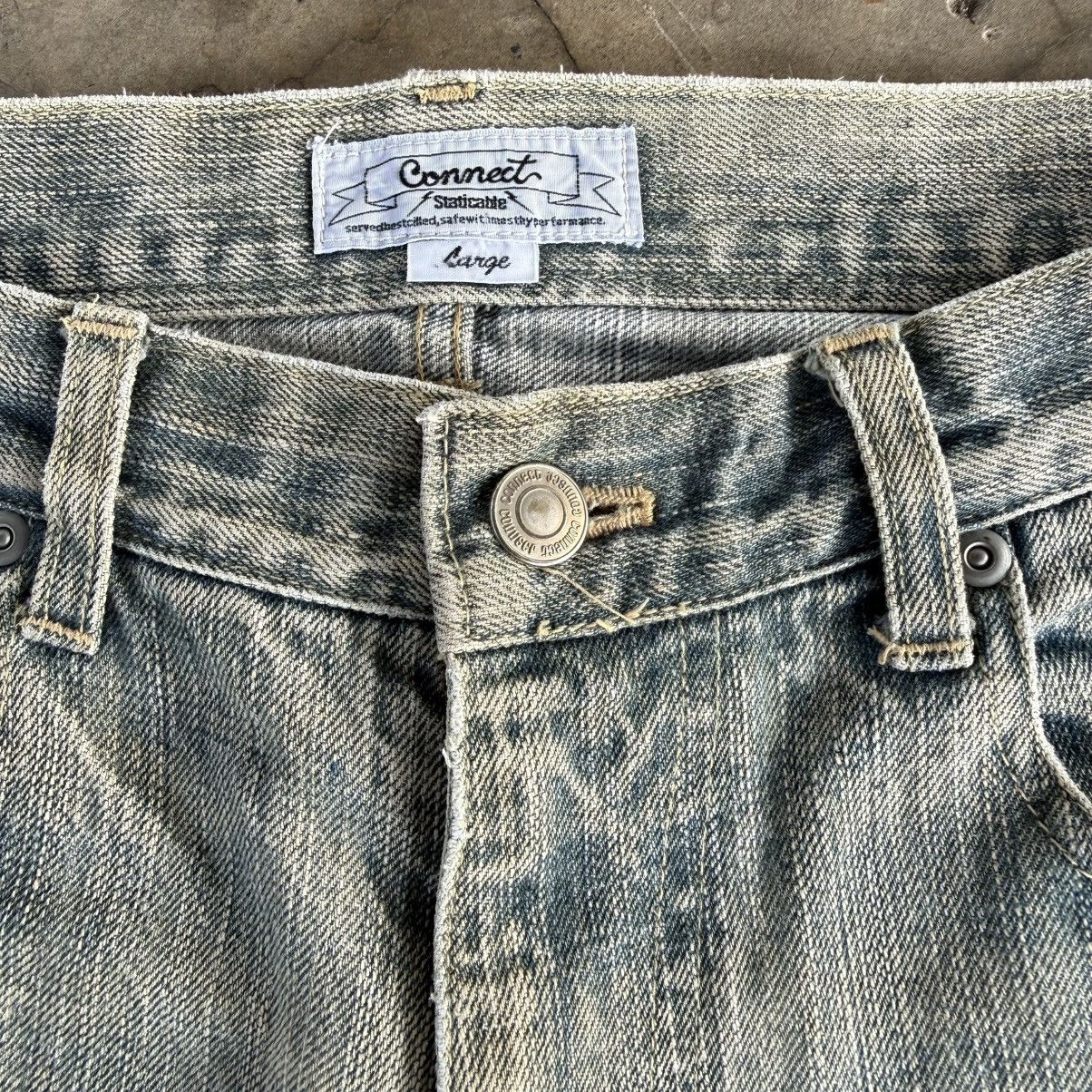 Japanese Brand W35x29.5 Vintage Connect Rusty Faded Denim Jean Pants Size US 35 - 5 Thumbnail