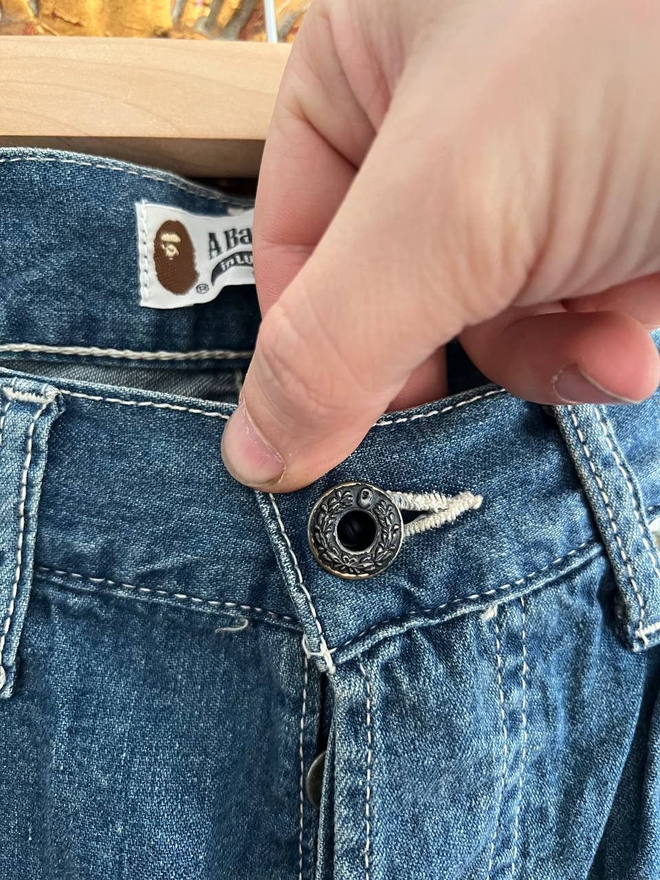 Bape Vintage bape denims jeans Sz m Size US 34 / EU 50 - 5 Thumbnail