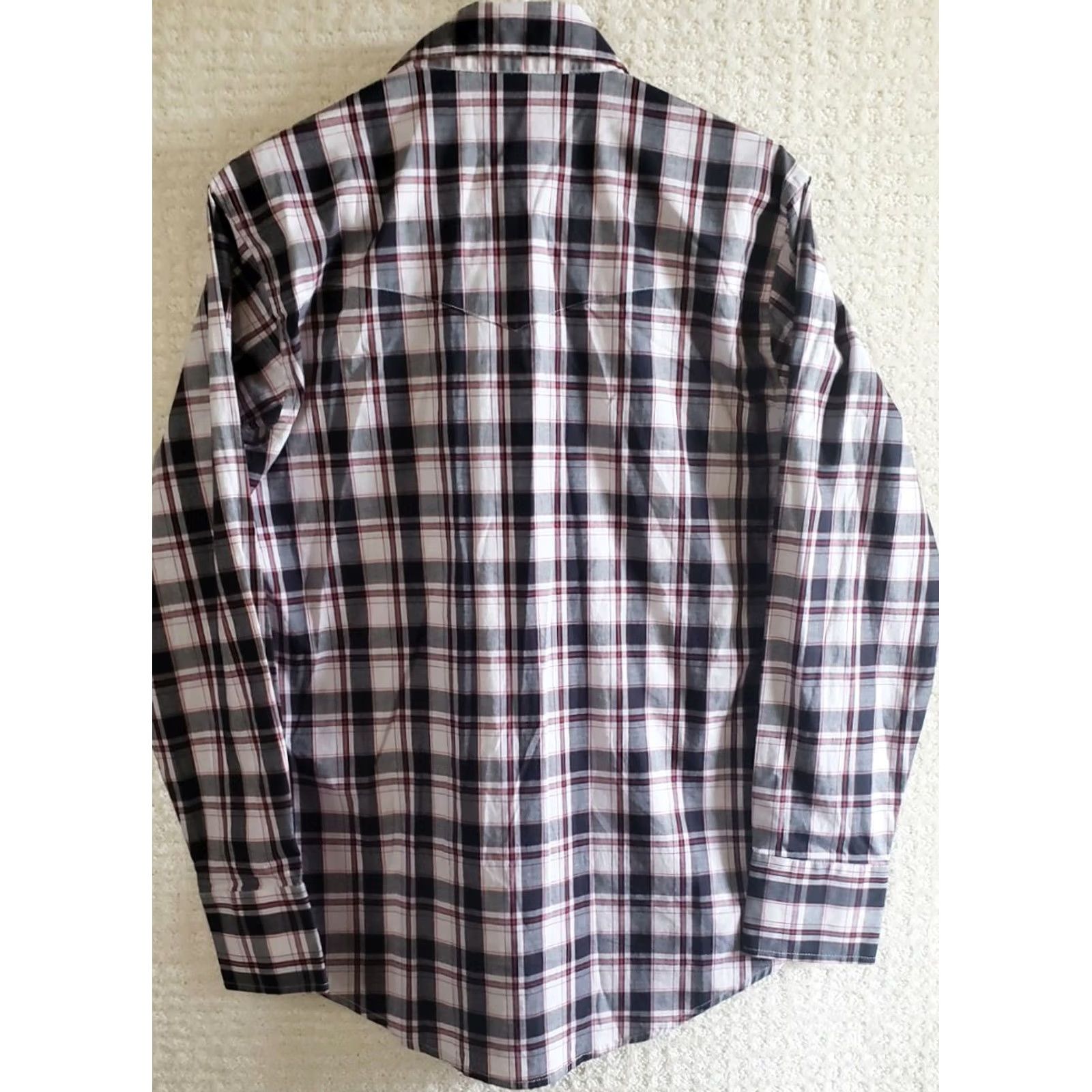 Wrangler WRANGLER WESTERN PEARL SNAP PLAID SHIRT Men Small Regular Button-Up Cotton Multicolor V-Stitched Pockets Size US S / EU 44-46 / 1 - 6 Thumbnail