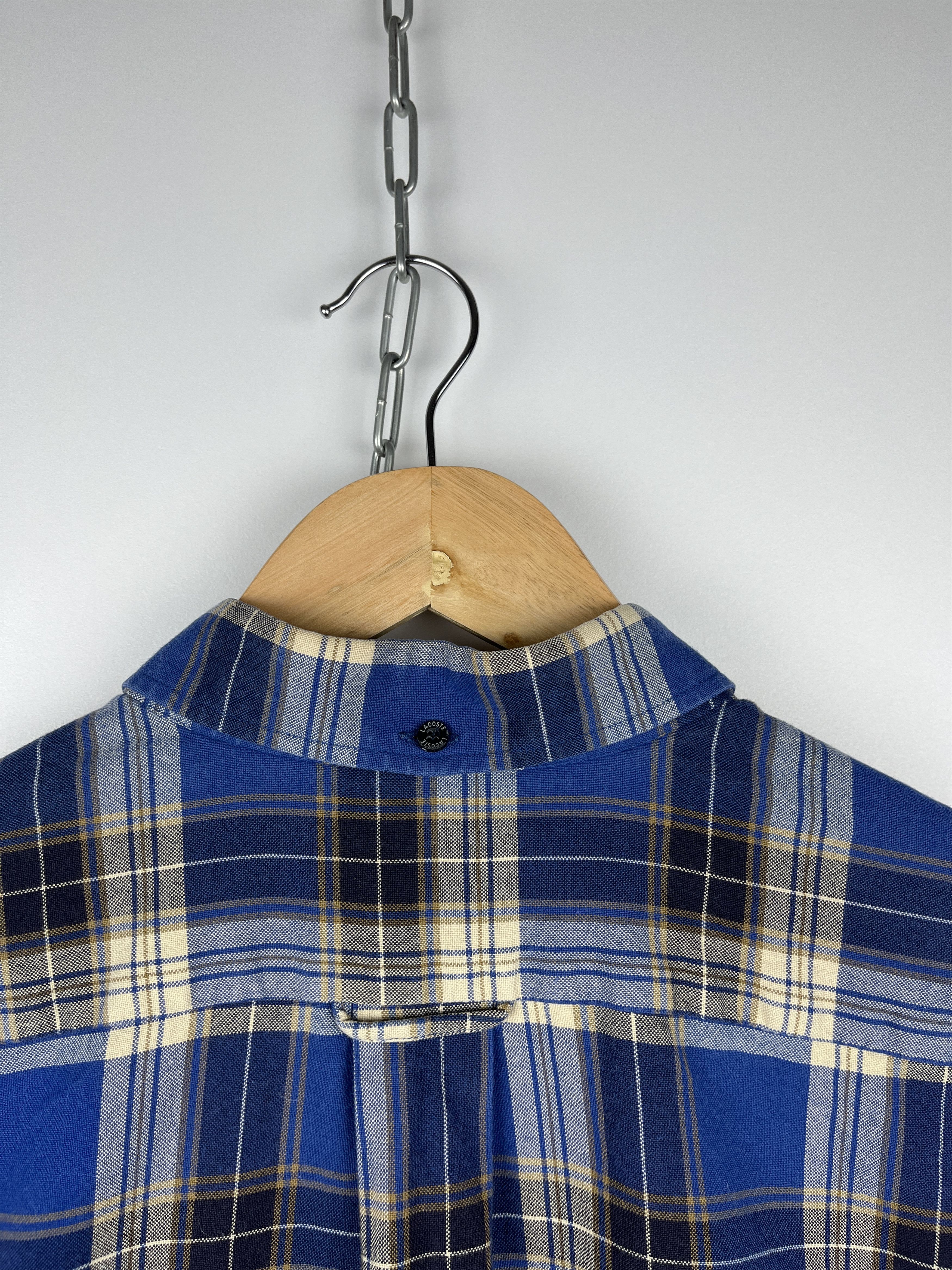 Lacoste 90's Lacoste Vintage Long Sleeve Check Shirt fits to L-XL Size US L / EU 52-54 / 3 - 13 Thumbnail