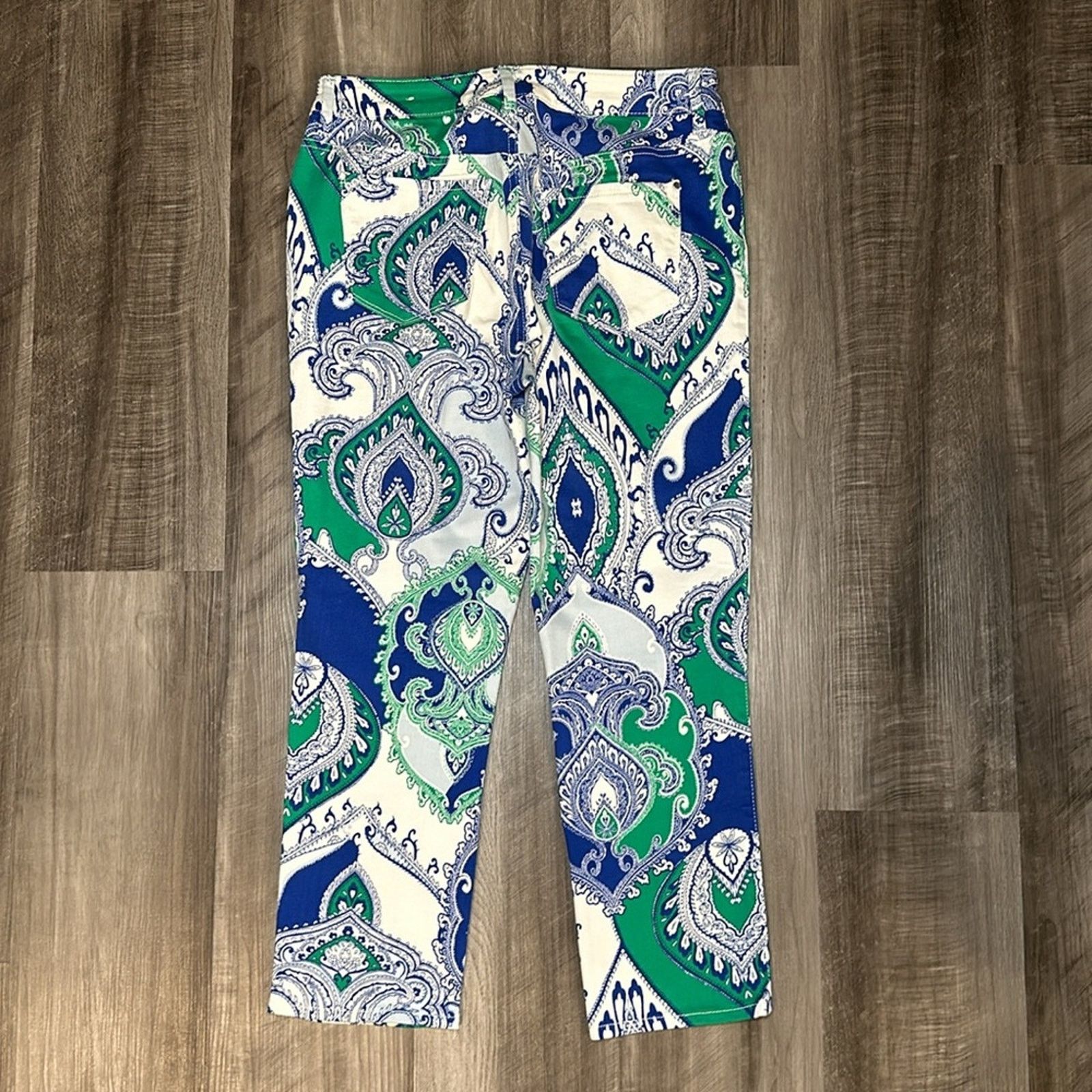 Chicos Chico’s The Platinum Crop Paisley Jeans - 0 Size 30" / US 8 / IT 44 - 2 Thumbnail