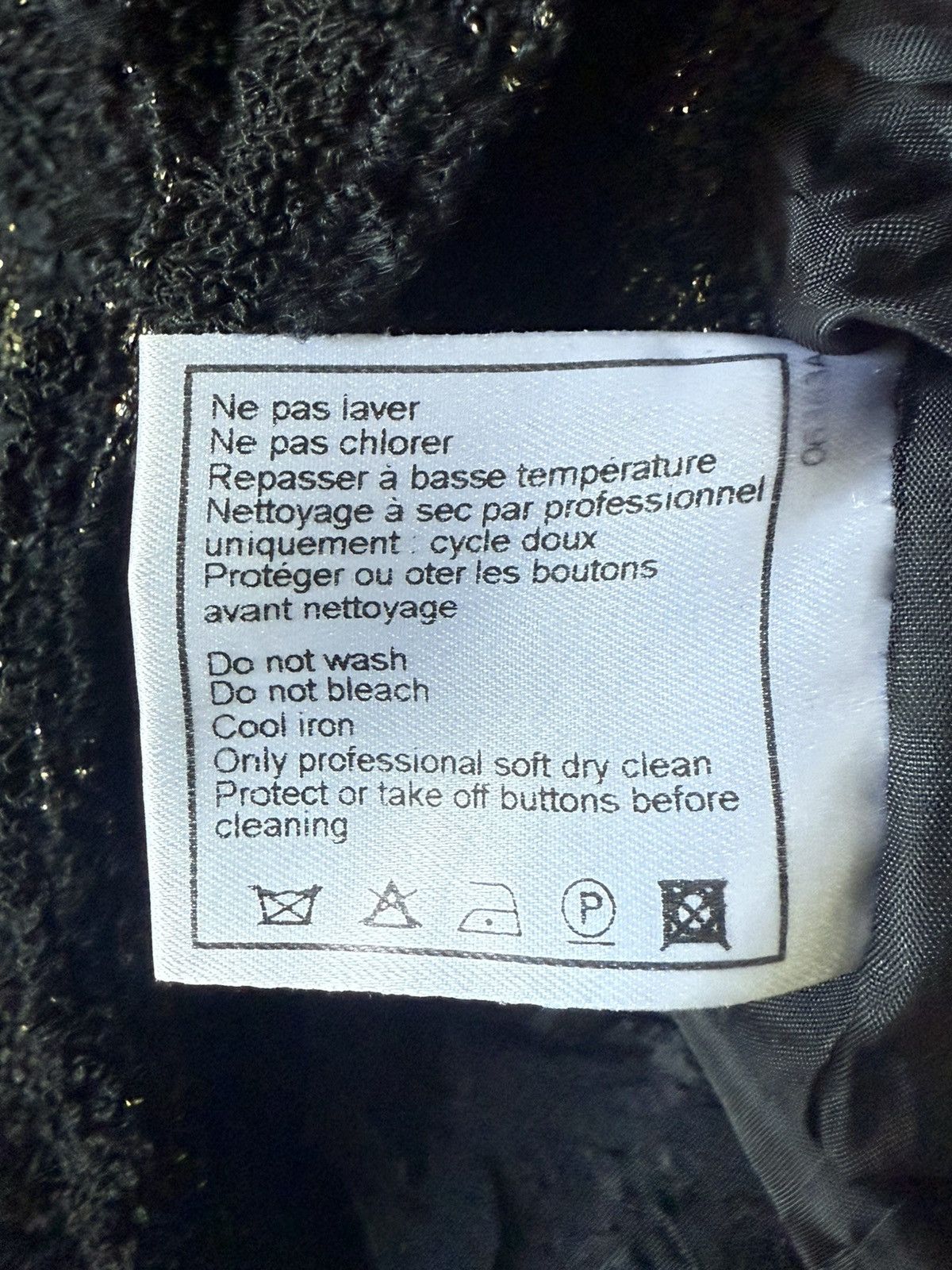 Chanel Chanel Boutique Black Tweed Blazer Size XS / US 0-2 / IT 36-38 - 12 Thumbnail