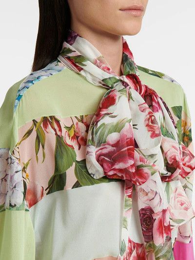 Dolce & Gabbana o1y0925 Floral-Print Shirt in Multicolor Size XS / US 0-2 / IT 36-38 - 2 Thumbnail