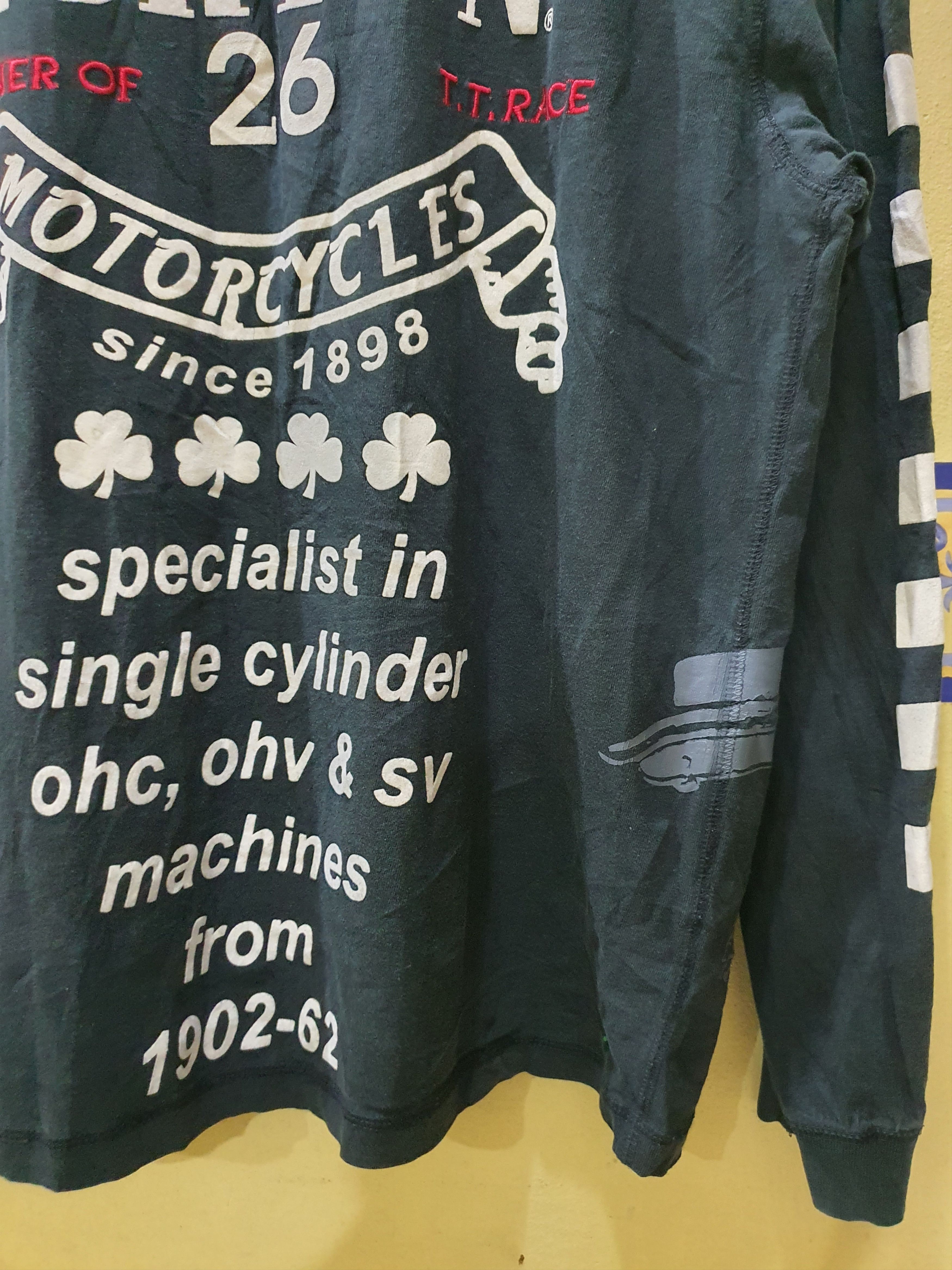 Norton Norton Motorcycles long-sleeve and a motorcycle graphic Size US L / EU 52-54 / 3 - 16 Thumbnail