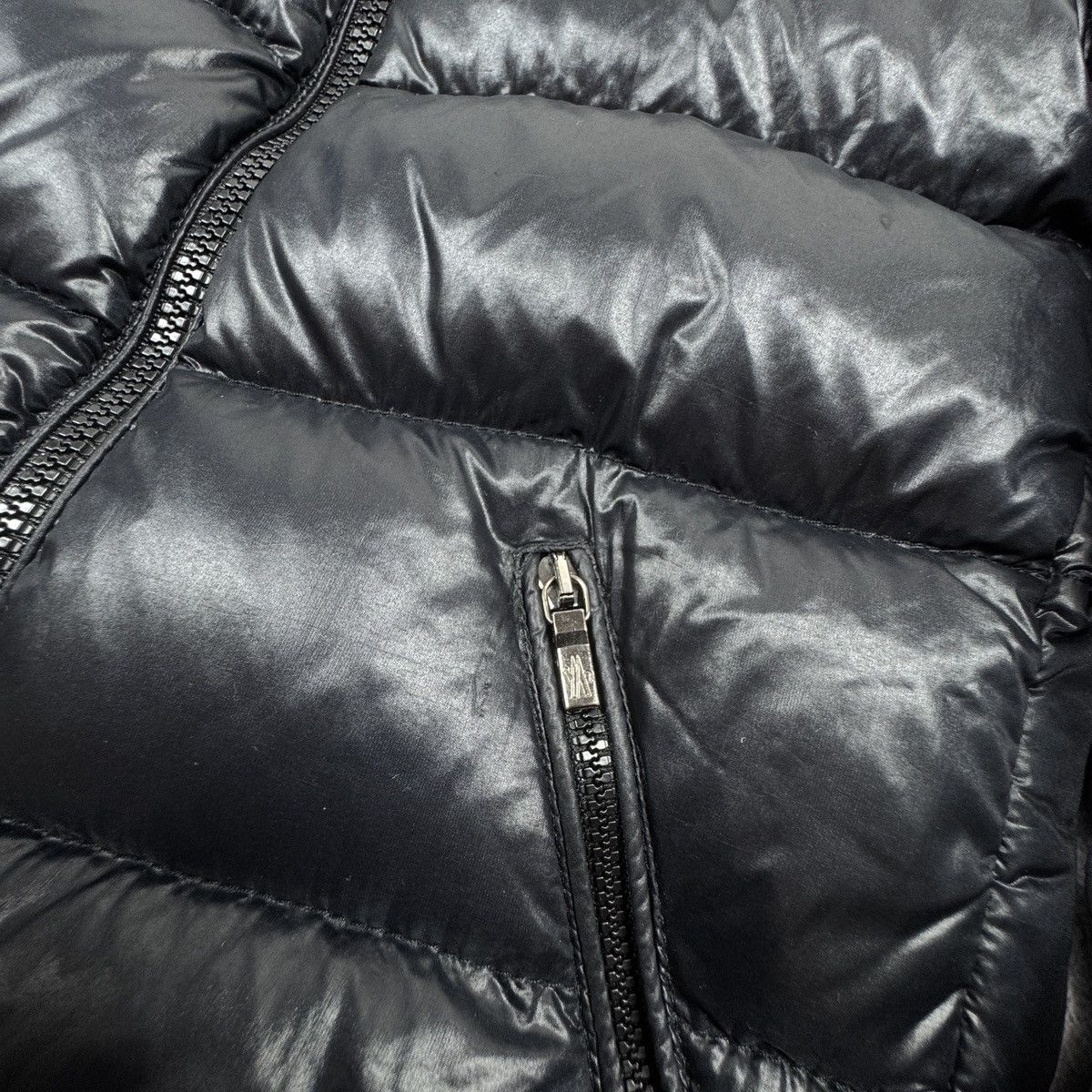 Moncler Women`s Moncler Berre Black Shiny Puffer Jacket Size 1 / S Size S / US 4 / IT 40 - 10 Thumbnail