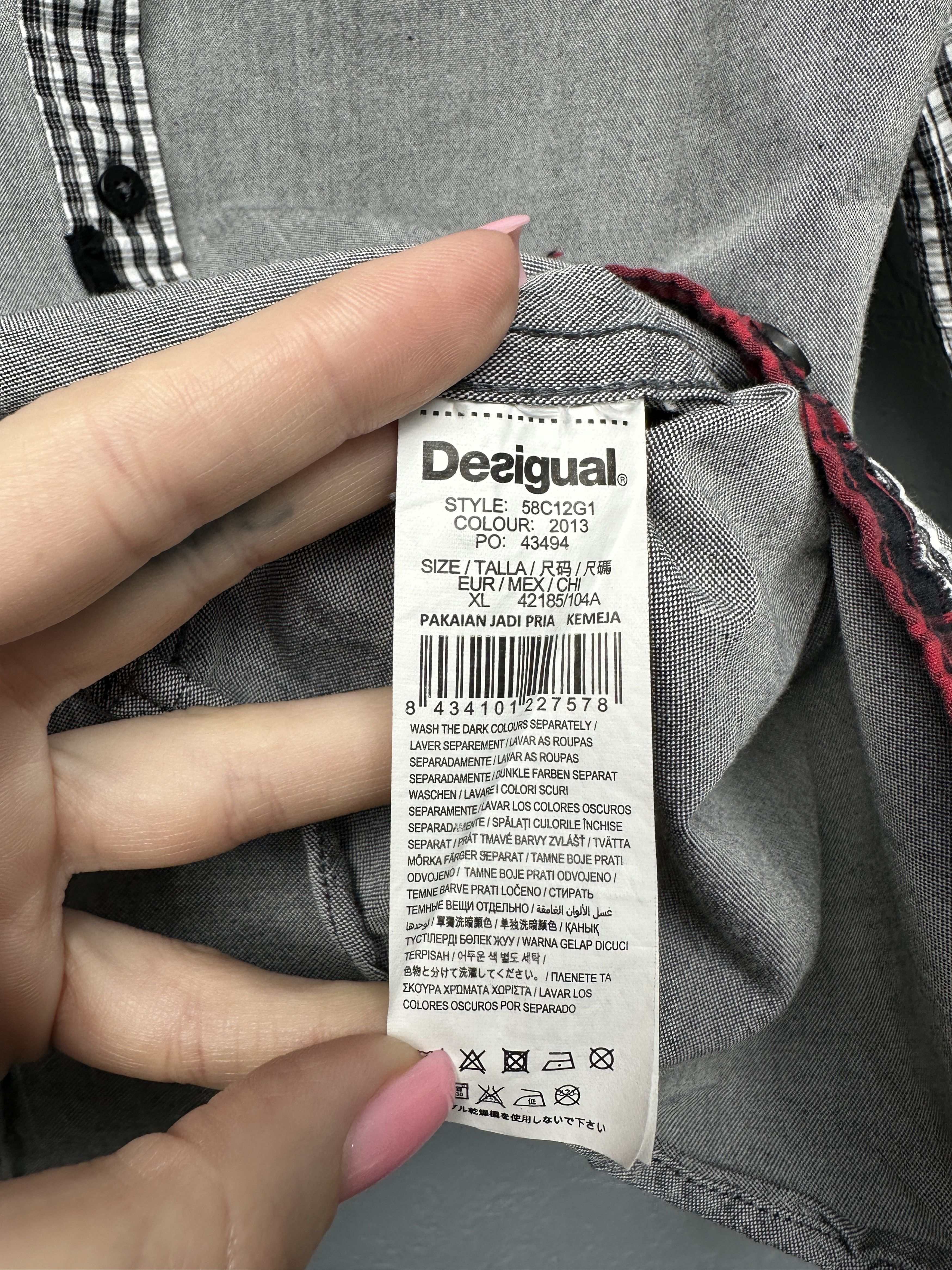 Desigual Desigual Mens Long Sleeve Shirt Size US XL / EU 56 / 4 - 5 Thumbnail