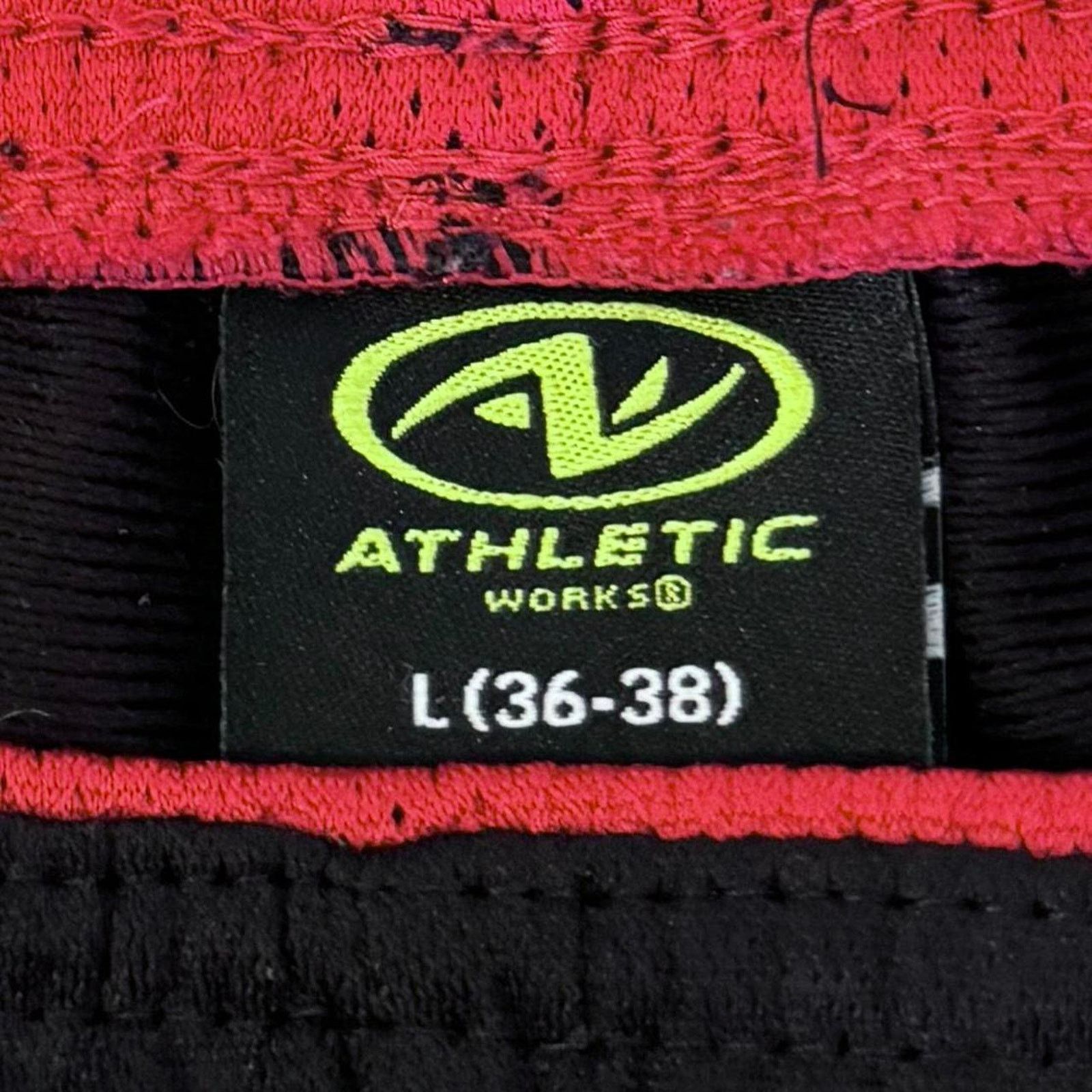 Athletic Works × Japanese Brand × Vintage Vintage Y2K Black & Red Technical Grunge Drill Sweatpants Size US 36 / EU 52 - 3 Thumbnail