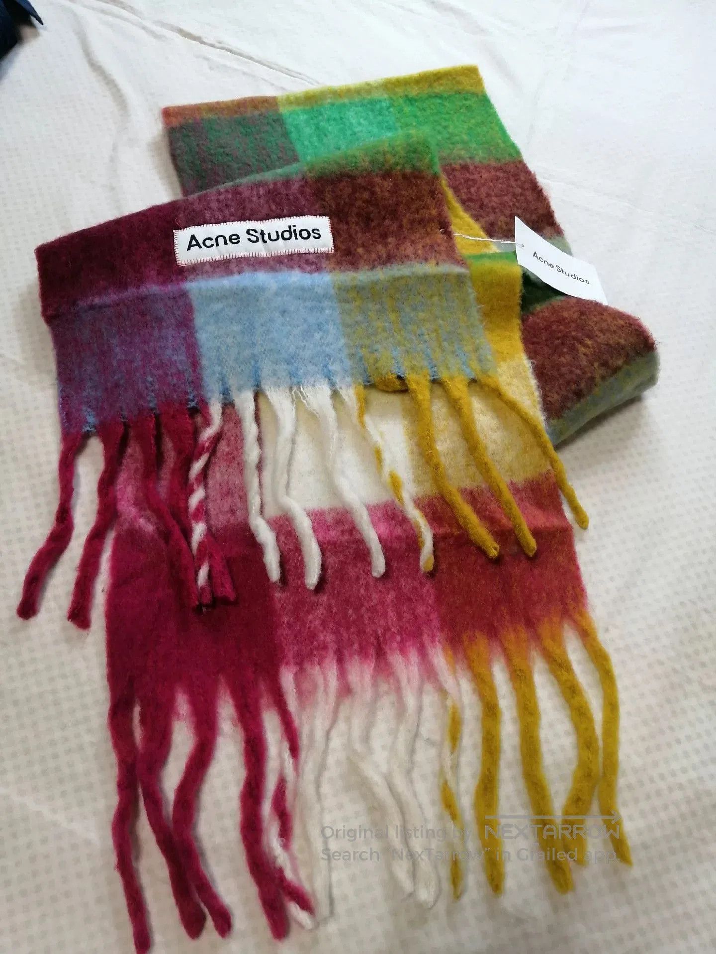 Acne Studios Acne Studios Classic Plaid Fringe Scarf. Size ONE SIZE - 2 Thumbnail