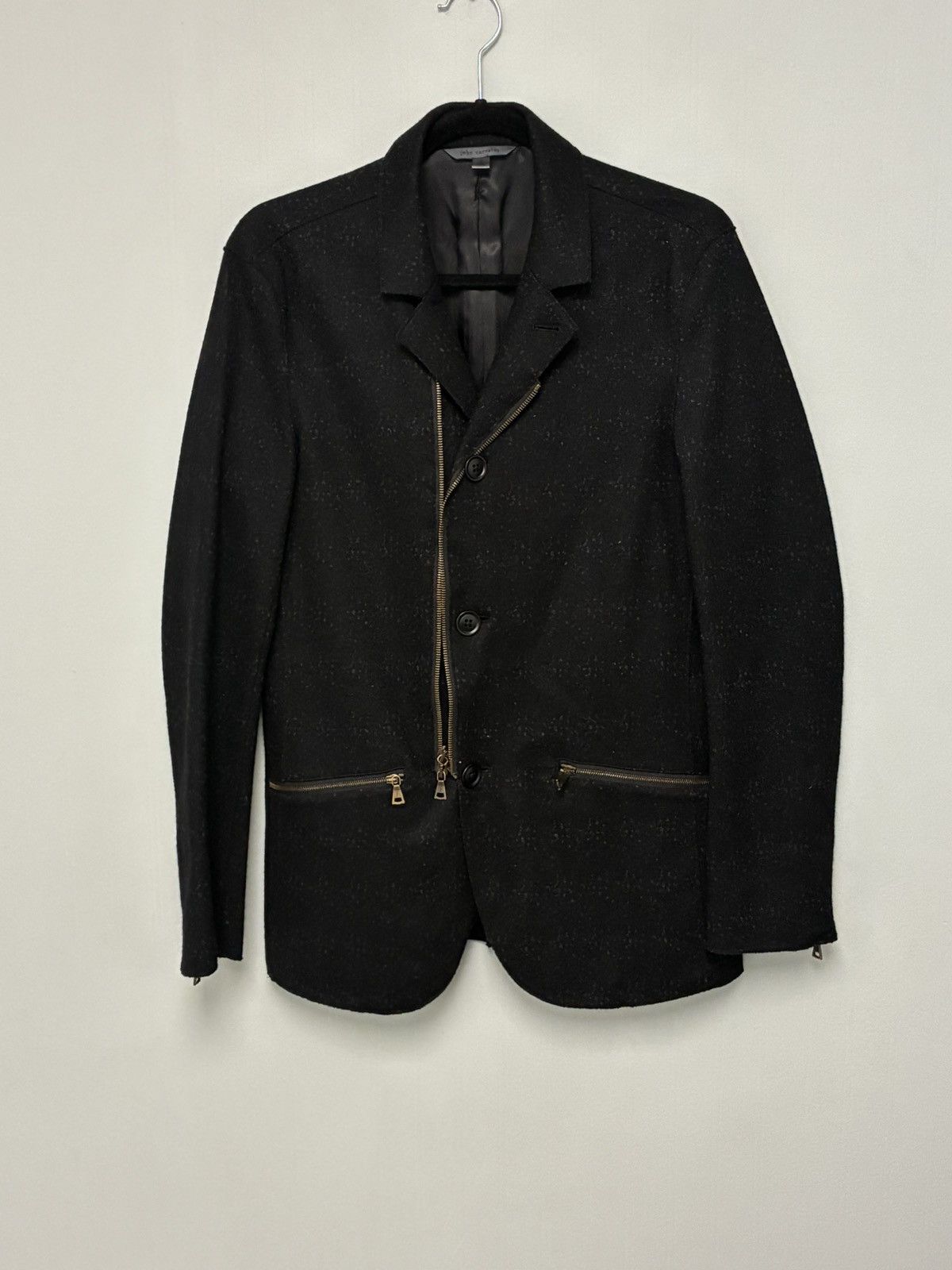 John Varvatos Knit Blazer in Wool Blend Small Size US S / EU 44-46 / 1 - 4 Thumbnail