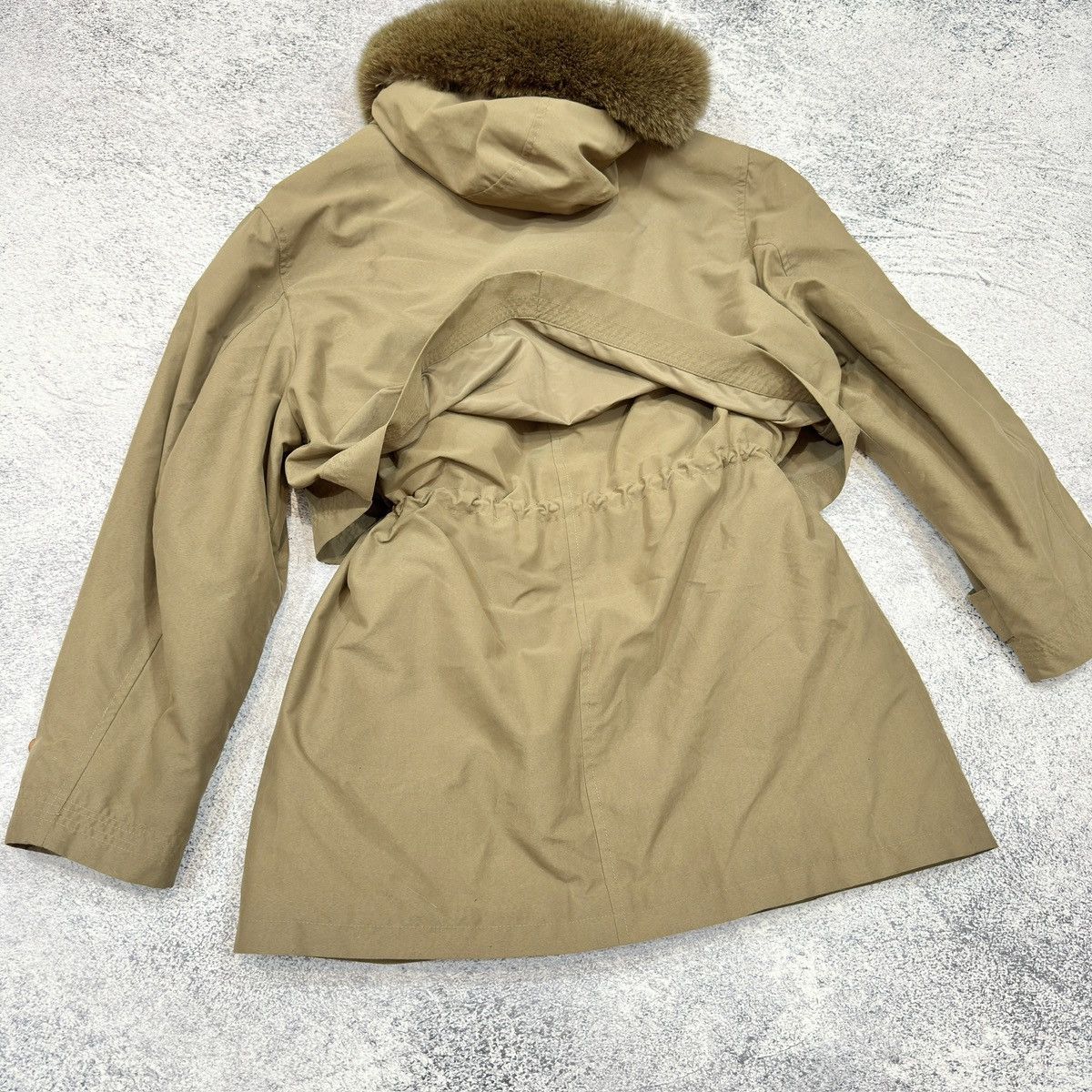 Burberry × Designer × Vintage Vintage Burberrys Womens Parka Natural Fur 44size XL Size L / US 10 / IT 46 - 5 Thumbnail