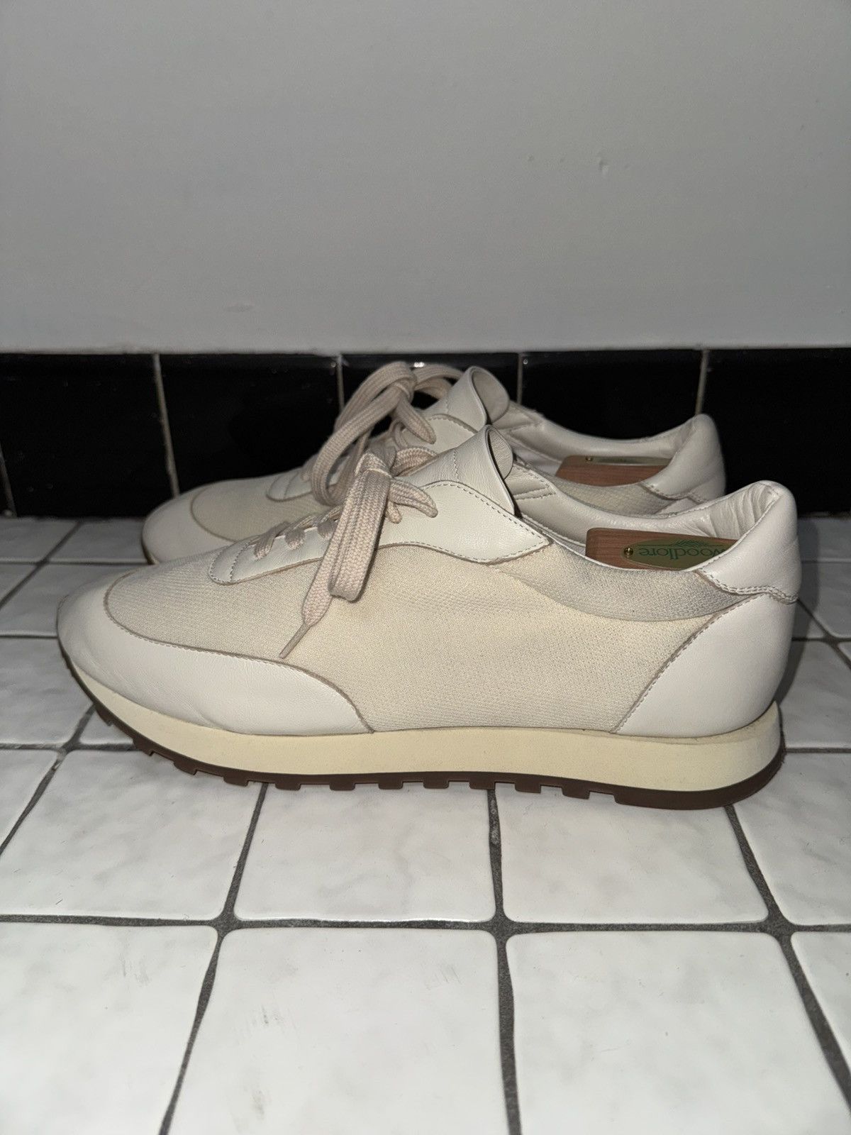 The Row White / cream Owen Runner sneaker size 42 Size US 9 / EU 42 - 2 Thumbnail