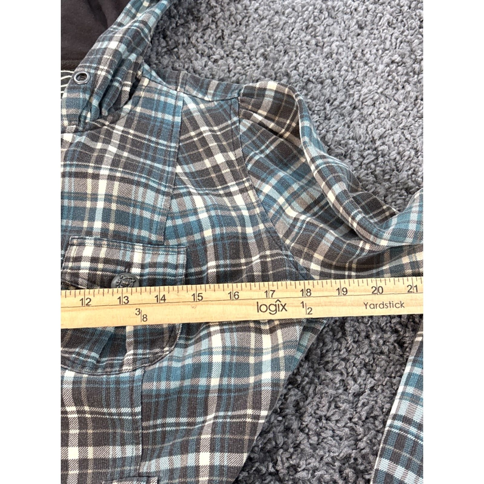 Vintage VINTAGE Self Esteem Hoodie Womens Large Plaid Belted Tie Button Boho Y2K Brown Girls? Mens? Size L / US 10 / IT 46 - 3 Thumbnail