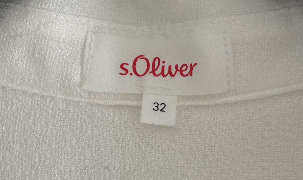 s.Oliver White Blouse by S.Oliver Brand New Size XXS / US 00 / IT 34 - 8 Thumbnail