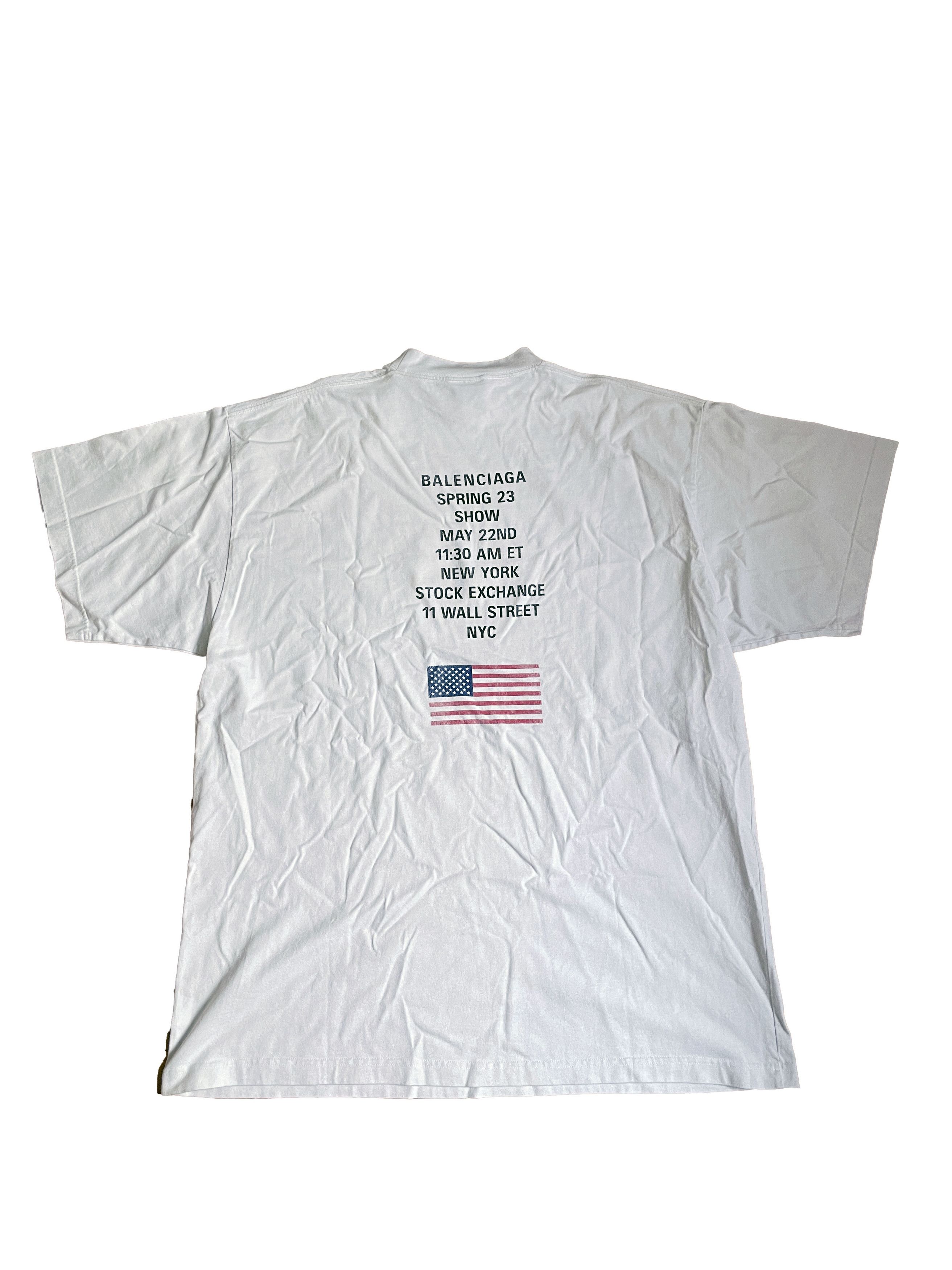 Balenciaga Balenciaga NYSE T-Shirt Size US L / EU 52-54 / 3 - 2 Thumbnail