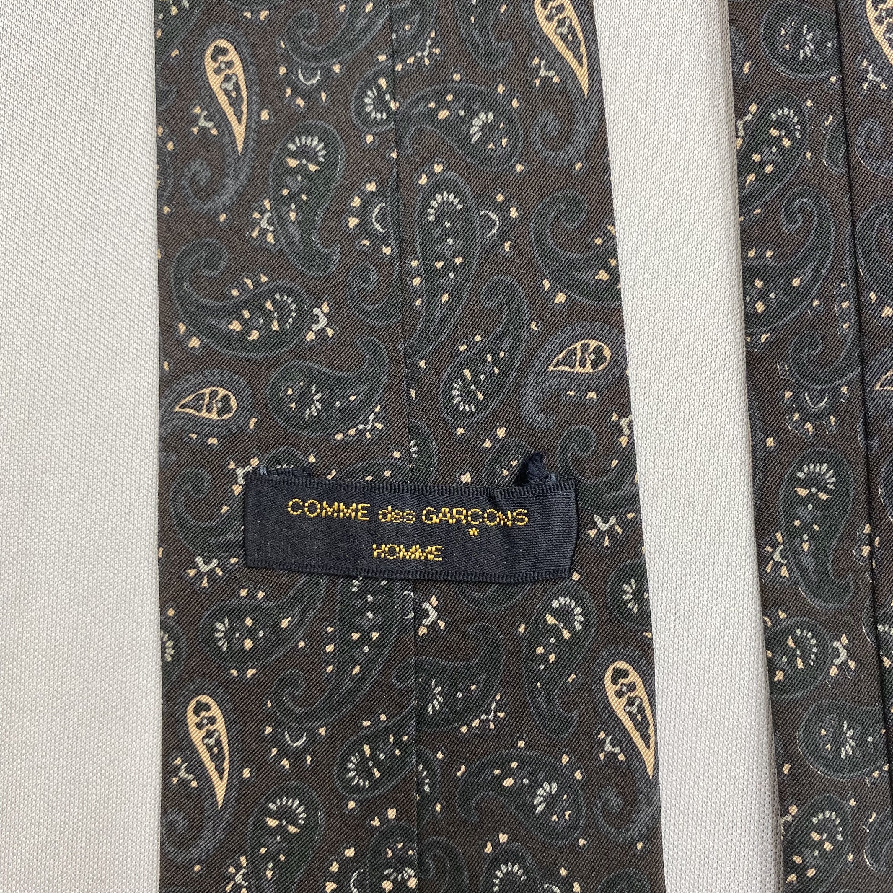 Vintage Comme des Garcons SILK Necktie Cravate Pure Silk
