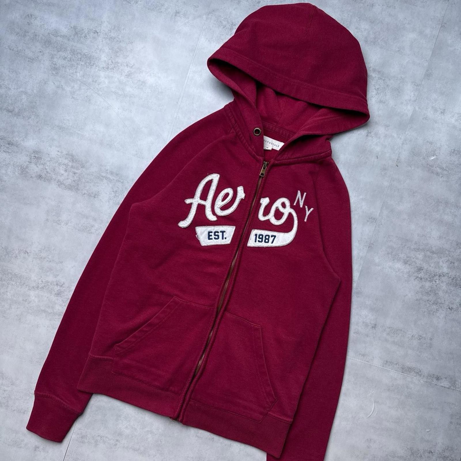 Aeropostale Y2K Aeropostale 00s Red Hoodie Jacket Size US XS / EU 42 / 0 - 4 Thumbnail