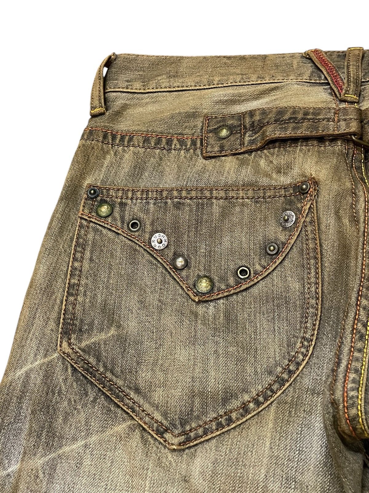FUSAI × Hysteric Glamour Rush Hour Japan Muddy Wash Zipper Pocket Jeans Size US 29 - 18 Thumbnail