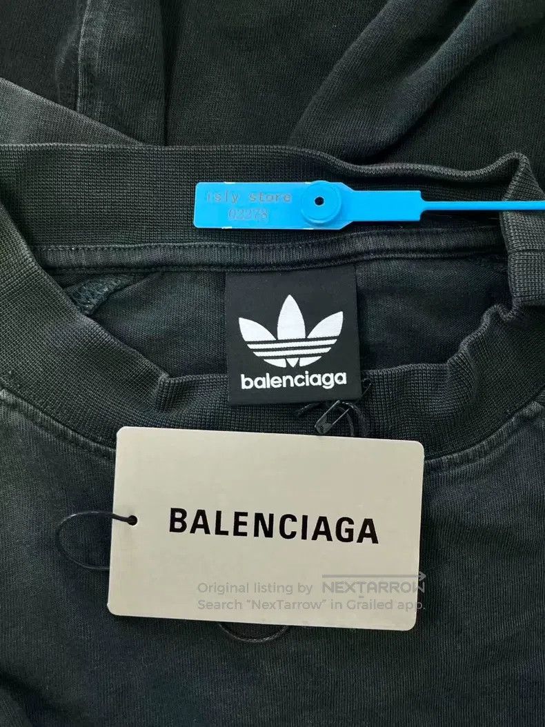 Balenciaga Balenciaga Logo Printed Striped Edge Round Neck Short Slee Size US S / EU 44-46 / 1 - 5 Thumbnail