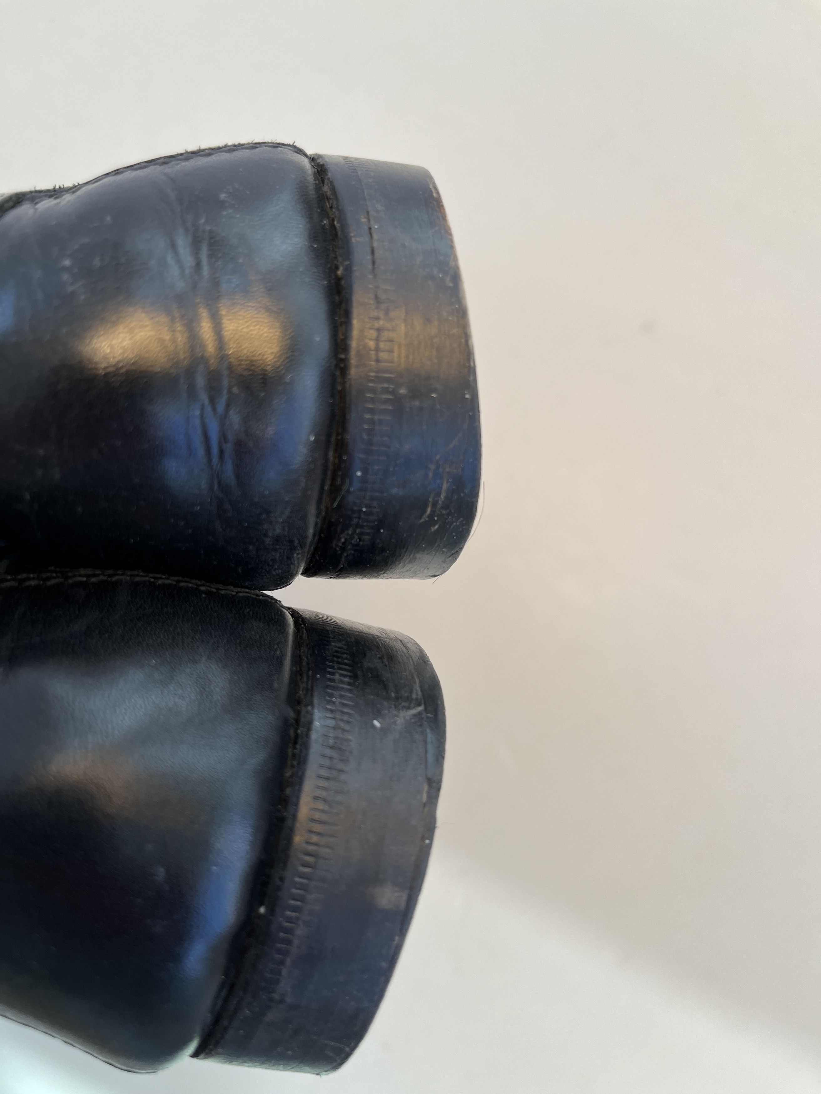 David Eden × Shipton & Heneage Black Leather Dress Loafer with Red Horsebit Accent Size US 10 / EU 43 - 9 Thumbnail