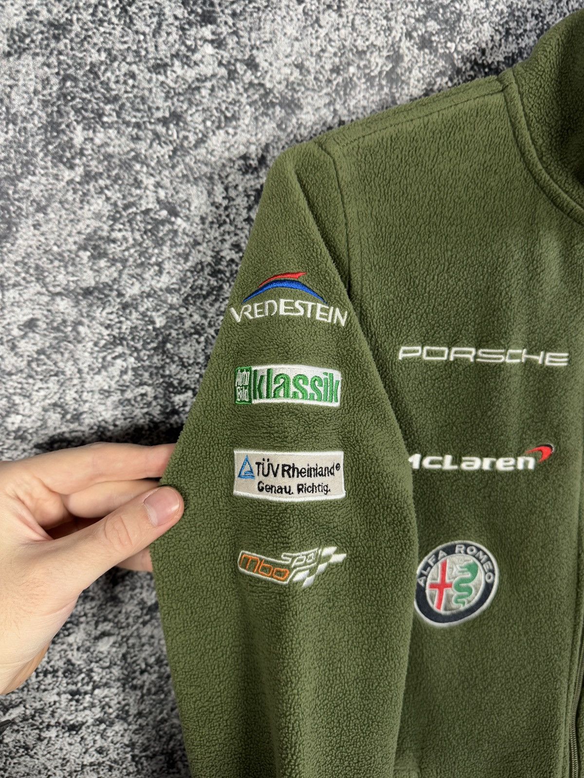 Formula 1 Racing Fleece Jacket McLaren Jaguar Porsche Formula 1 Rare Size US XS / EU 42 / 0 - 8 Thumbnail