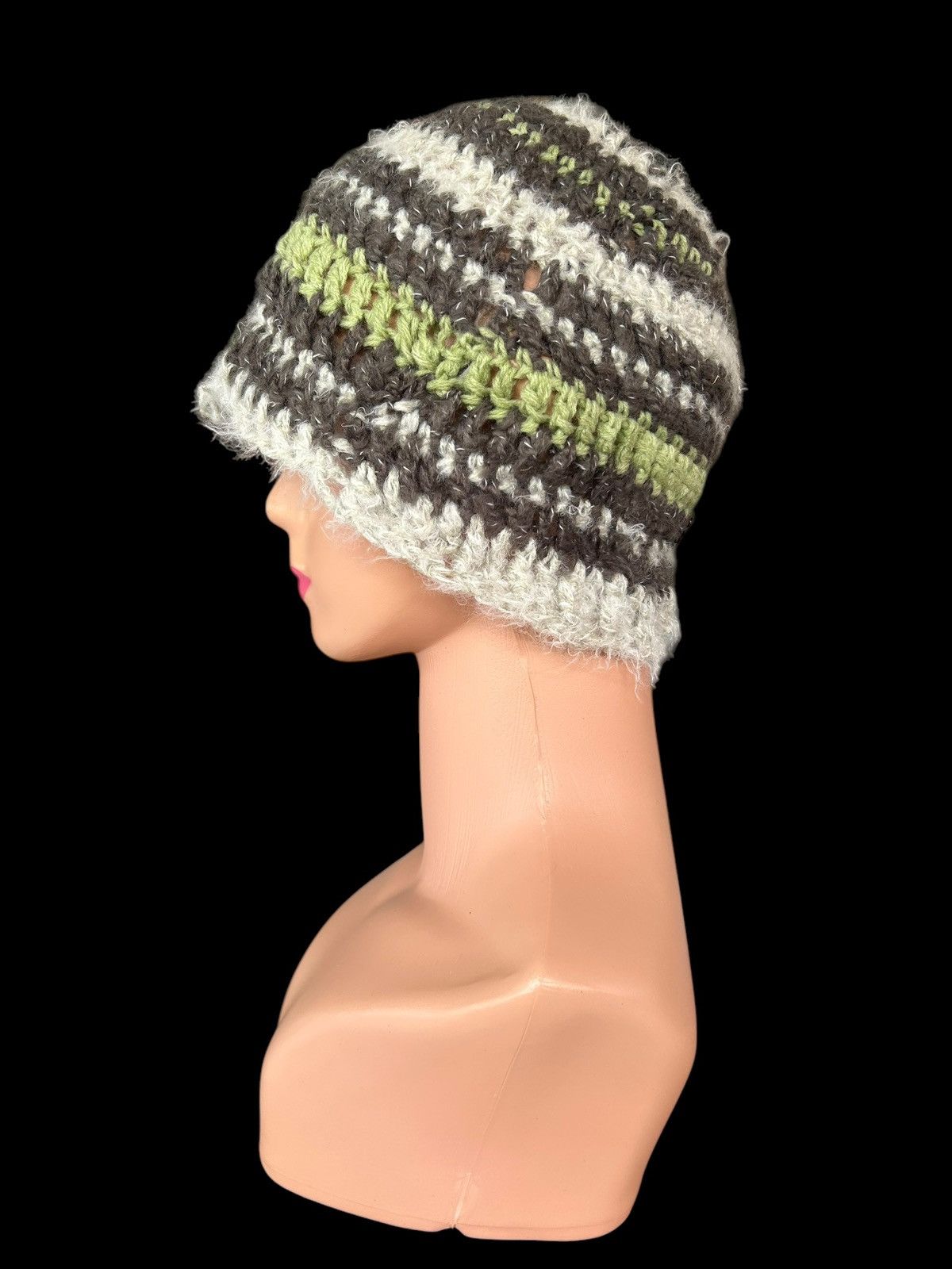 Japanese Brand × Kapital × Vintage Crochet Knitted handmade Hairy Beanie Hats Size ONE SIZE - 2 Thumbnail