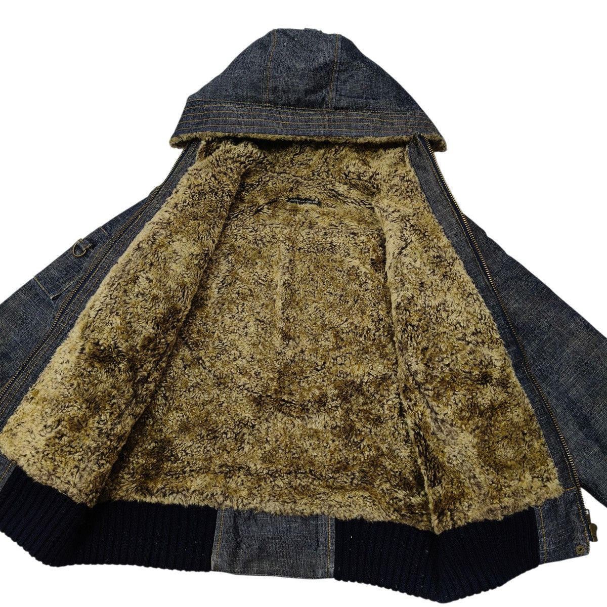 Japanese Brand Japanese Audrey and John Wad Heavy Denim Twill Jacket Hooded Size US M / EU 48-50 / 2 - 6 Thumbnail