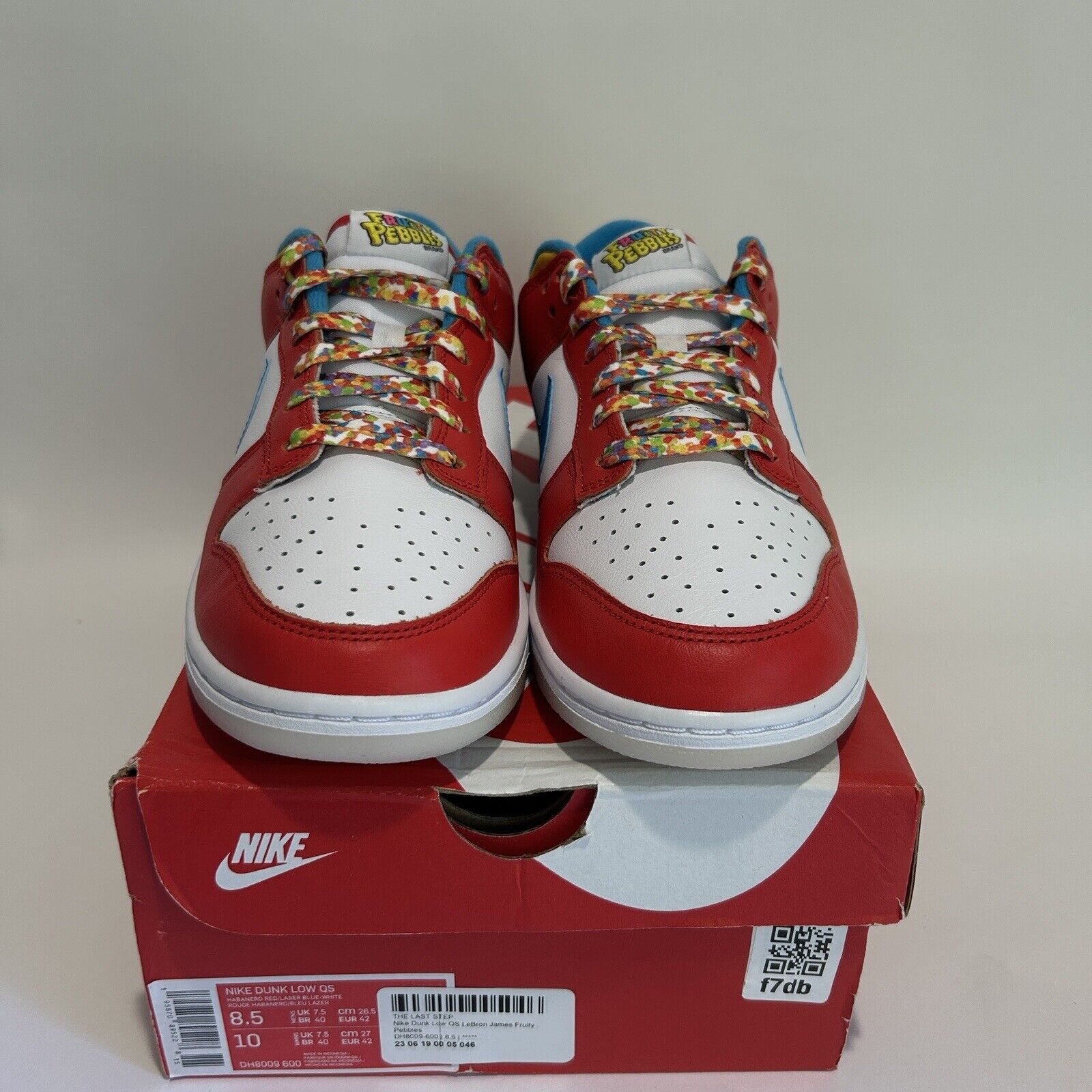 Nike Nike Dunk Low QS LeBron James "Fruity Pebbles/Habanero Red” Size US 8.5 / EU 41-42 - 2 Thumbnail