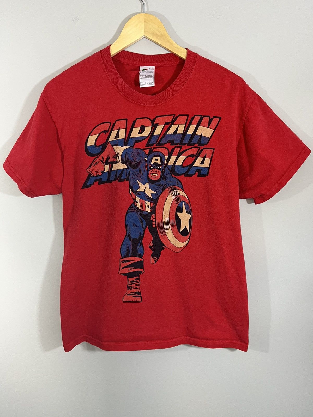 Marvel Comics Captain America Comic Marvel Superhero Faded Tee Size US L / EU 52-54 / 3 - 1 Thumbnail