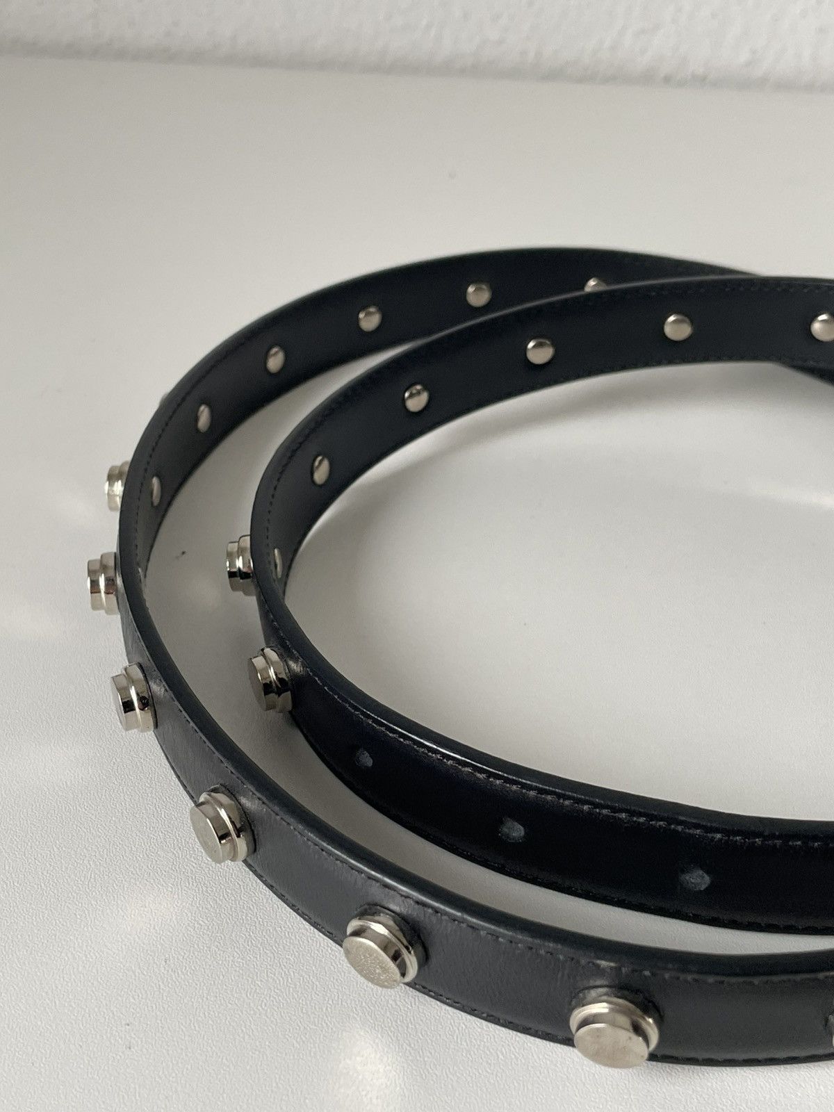 Saint Laurent Paris NEW Saint Laurent Paris Studded Silver belt Size ONE SIZE - 4 Thumbnail