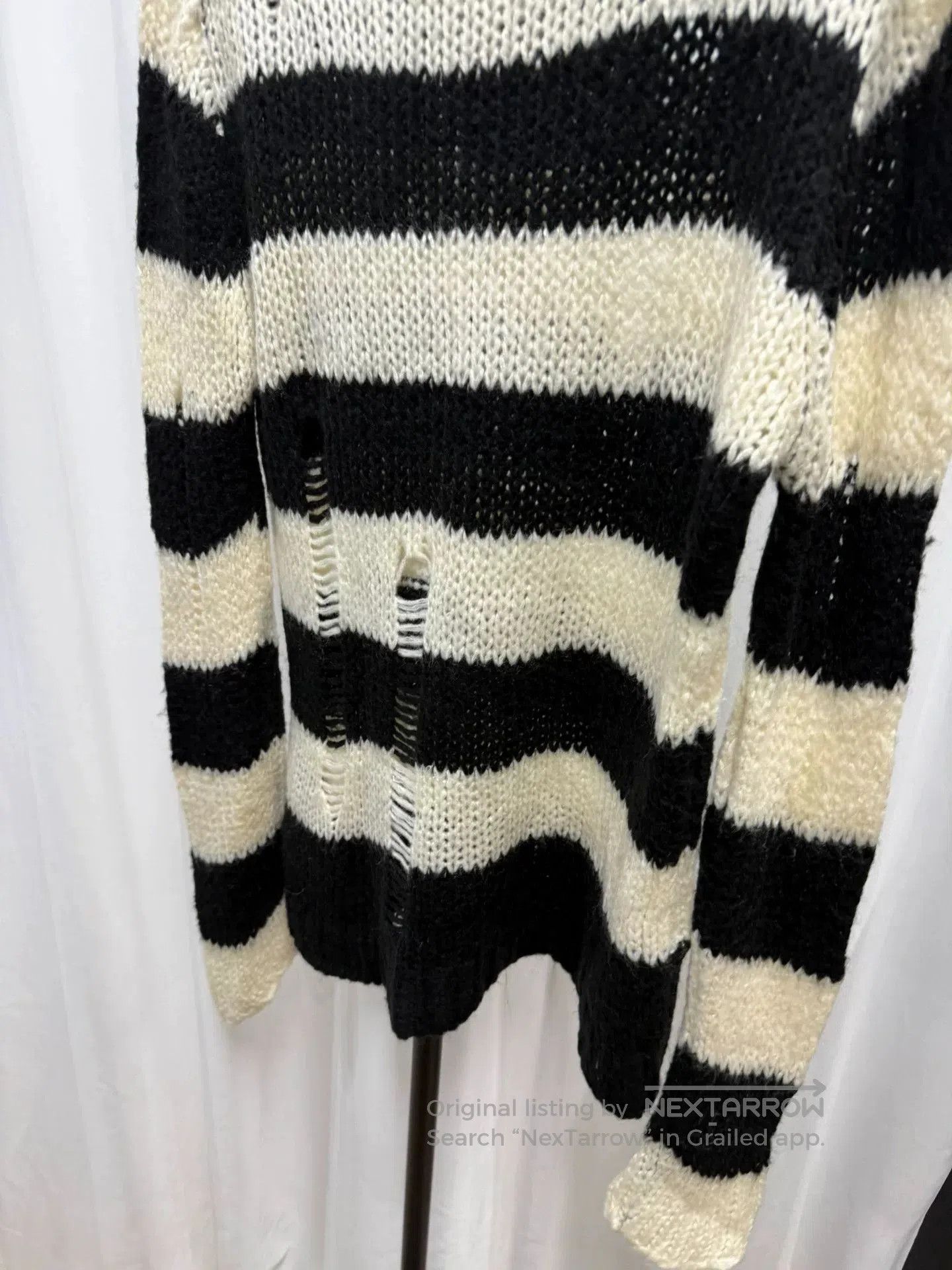 Ann Demeulemeester striped black and white sweater by ann demeulemeester. Size US M / EU 48-50 / 2 - 5 Thumbnail