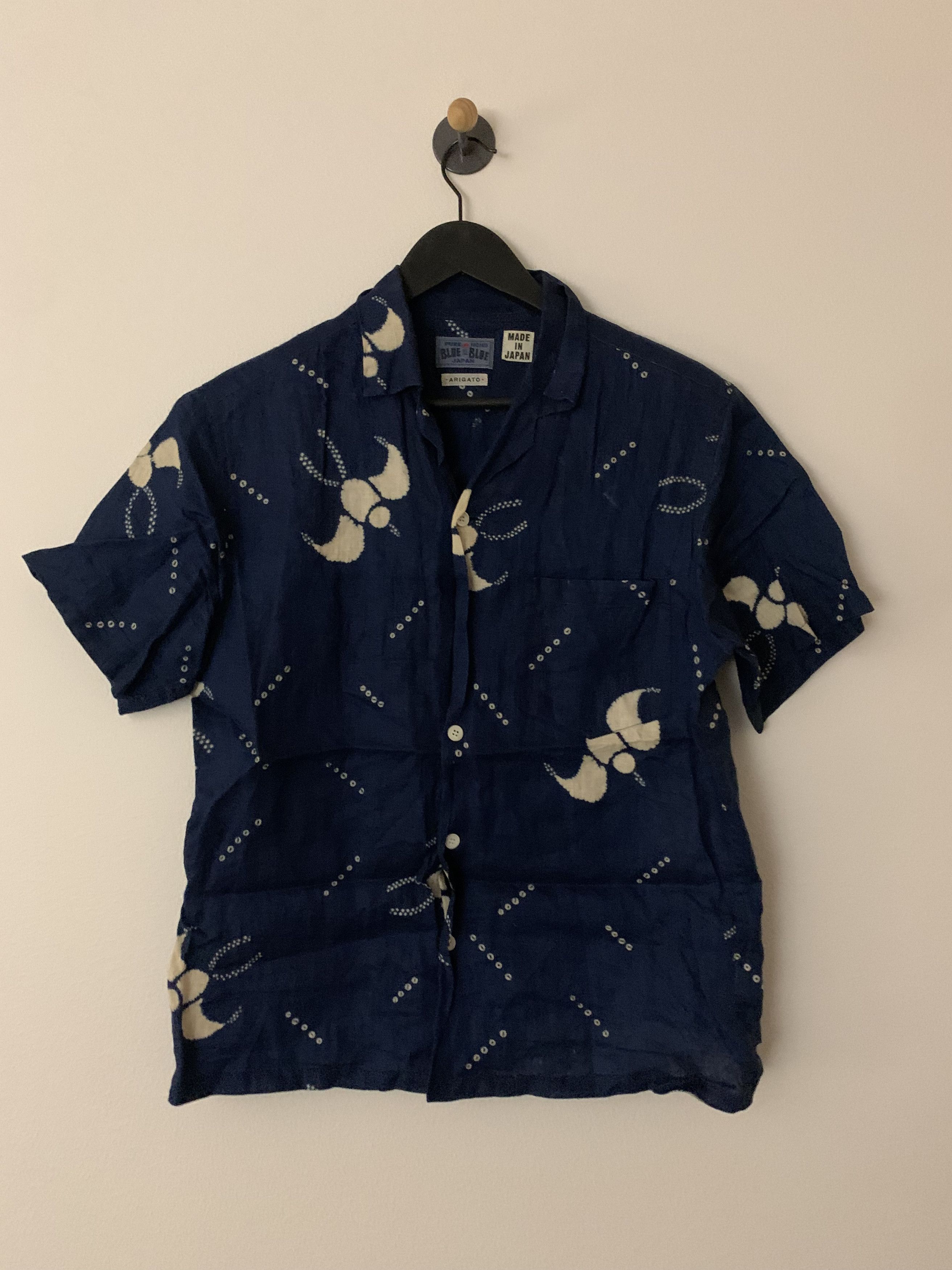 Blue Blue Japan Blue Blue Japan Slim-Fit Camp-Collar Printed Shirt Size US S / EU 44-46 / 1 - 1 Thumbnail