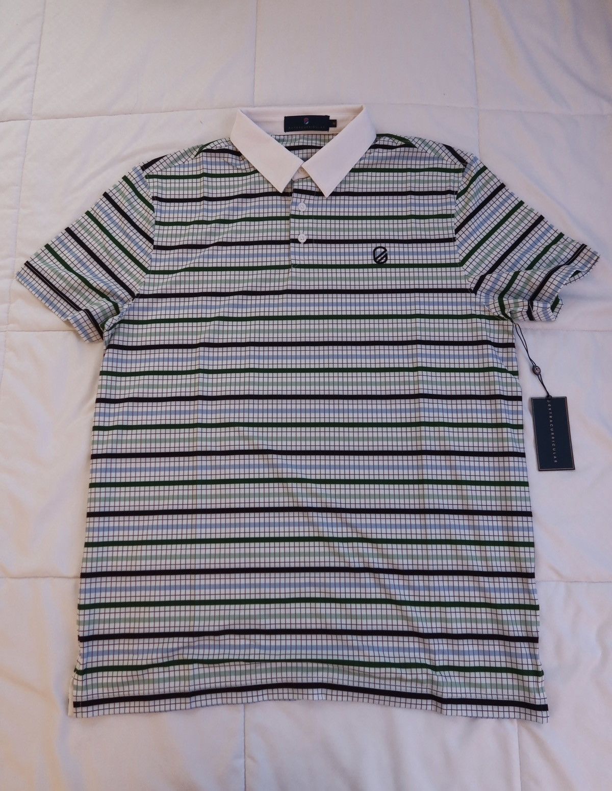 Other Grid Polo Bright White Size US M / EU 48-50 / 2 - 1 Thumbnail