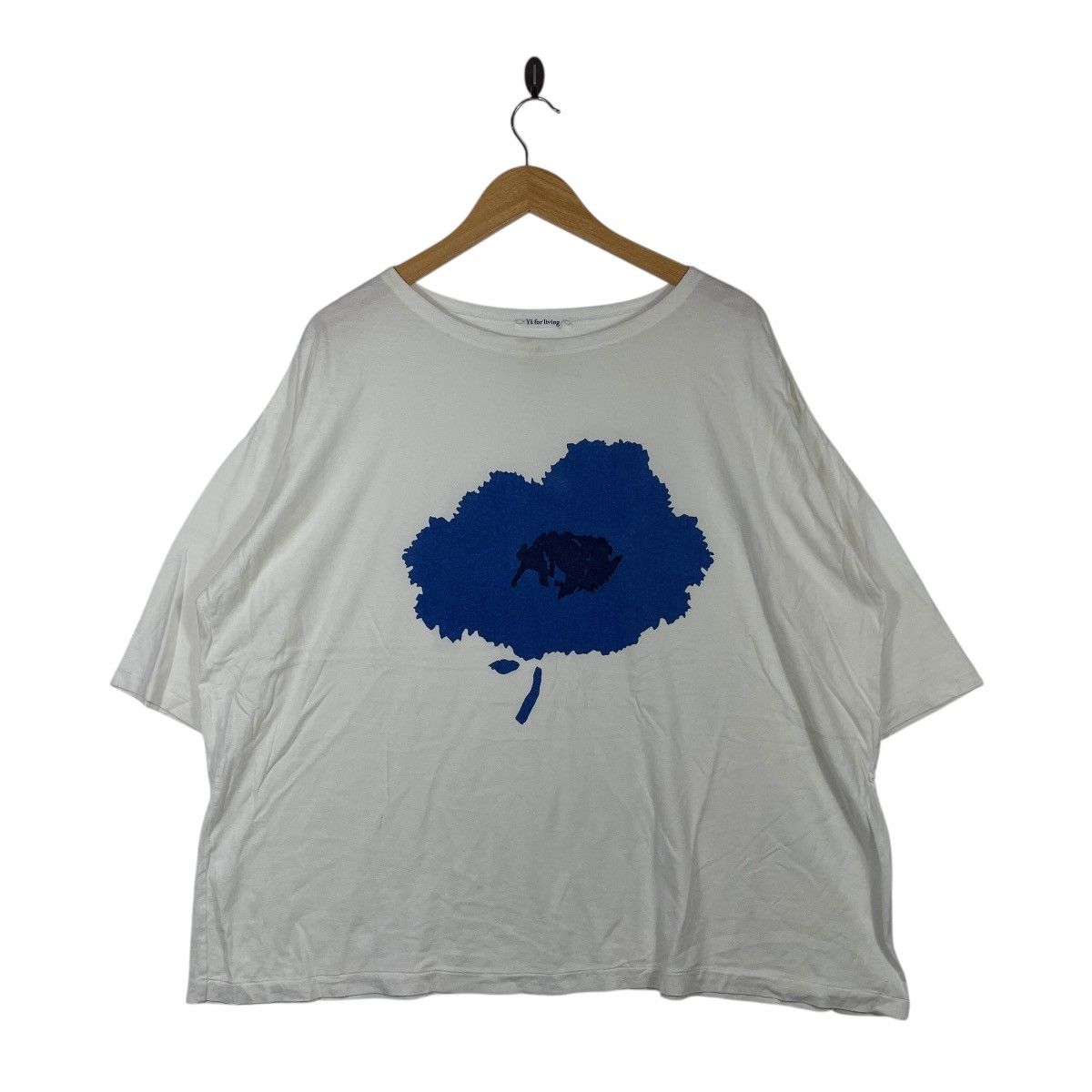 Y’s for living Yohji Yamamoto Abstract Floral Graphic T-Shir