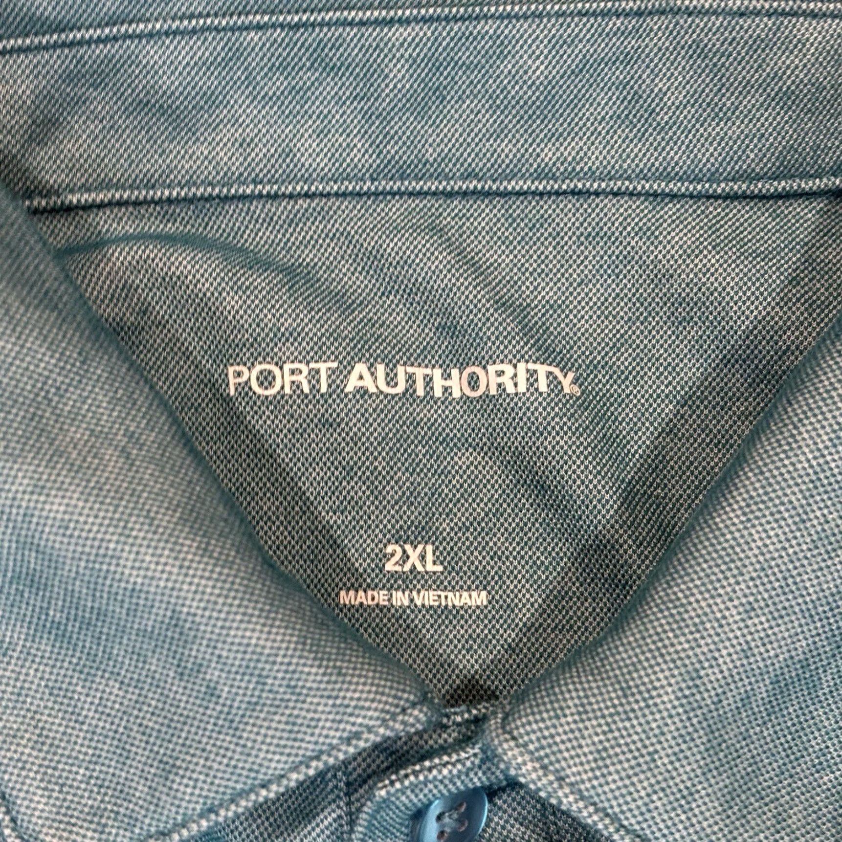 Port Authority Cumberland Farms Employee Blue Polo Shirt 2XL Port Authority Short Sleeve Button Collar Logo Breathable Casual Workwear Men Size US XXL / EU 58 / 5 - 6 Thumbnail