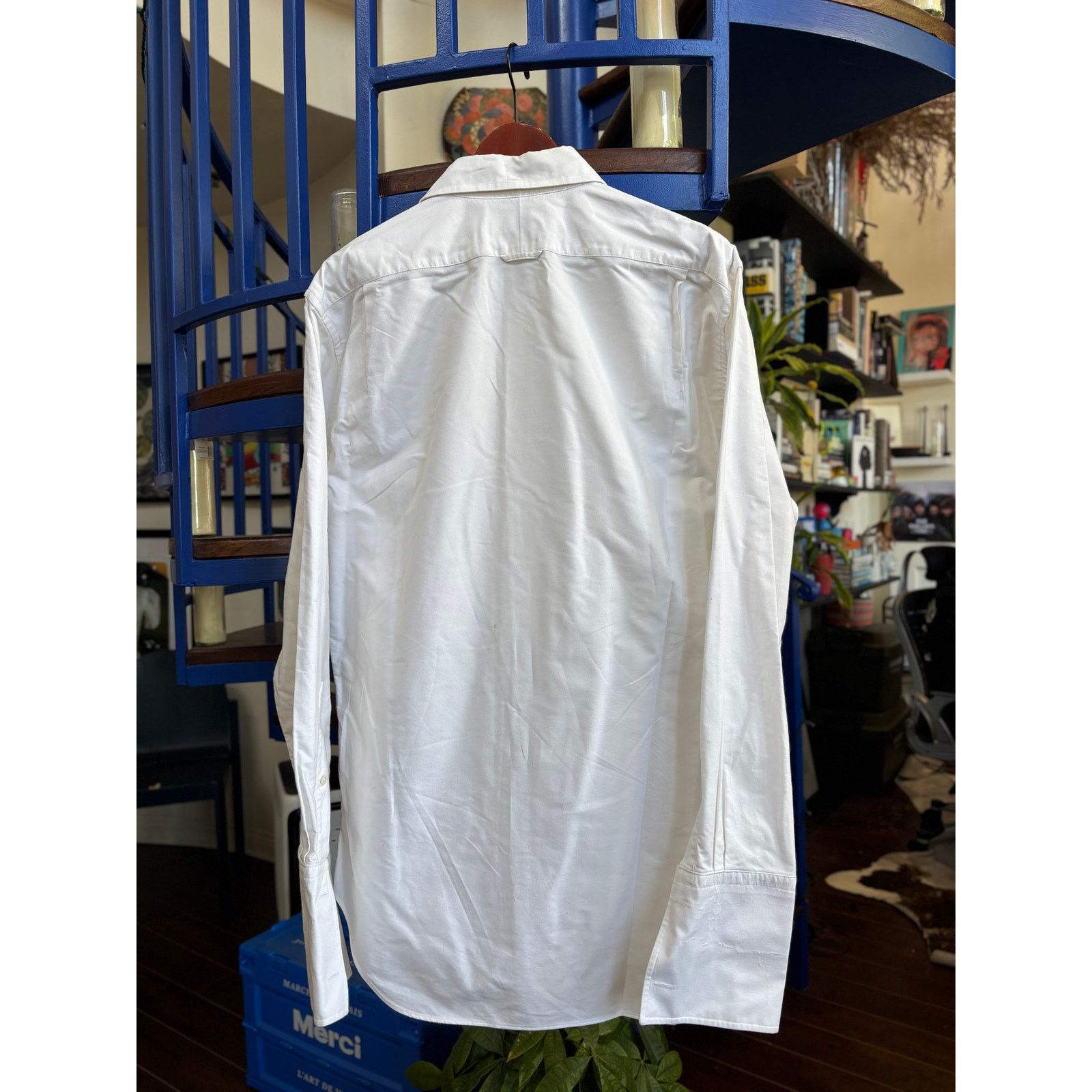 Thom Browne Thom Browne White Contrast Panel LS Button Down Size 5 XXL Size US XXL / EU 58 / 5 - 2 Thumbnail