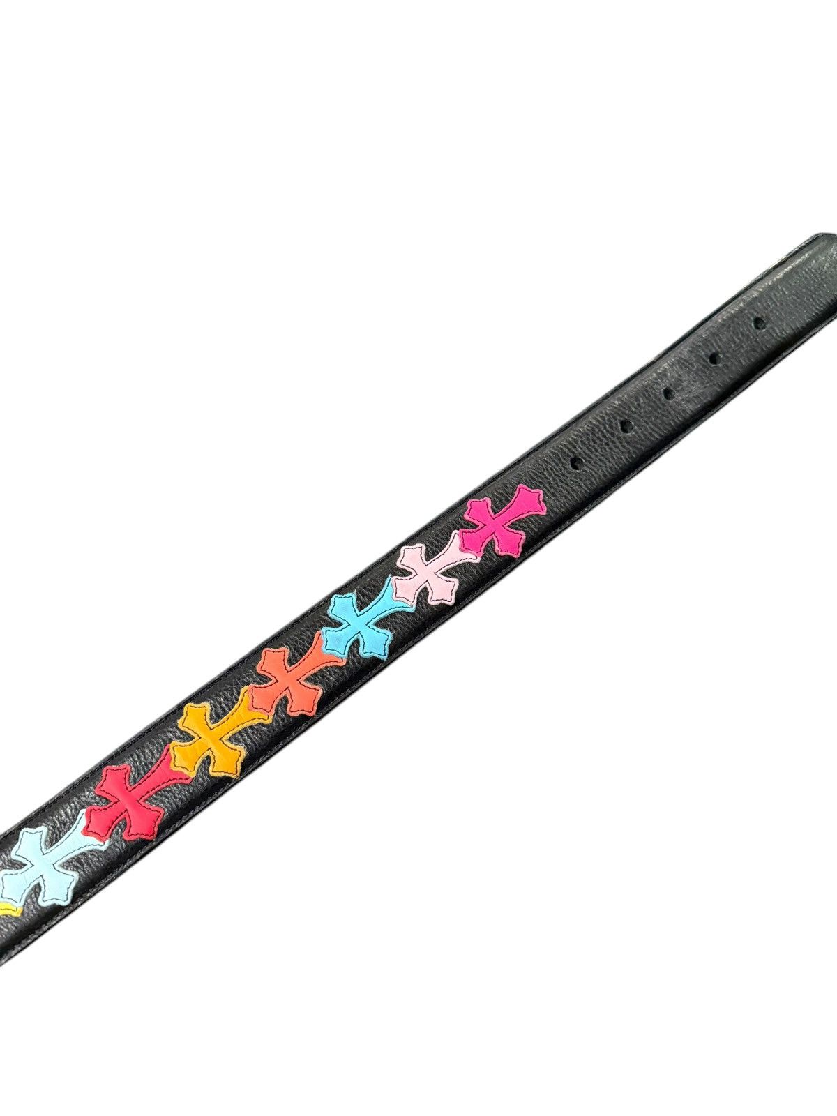 Chrome Hearts 1/1 Multi Color Cross Patch Roller Belt Size 34 - 9 Thumbnail