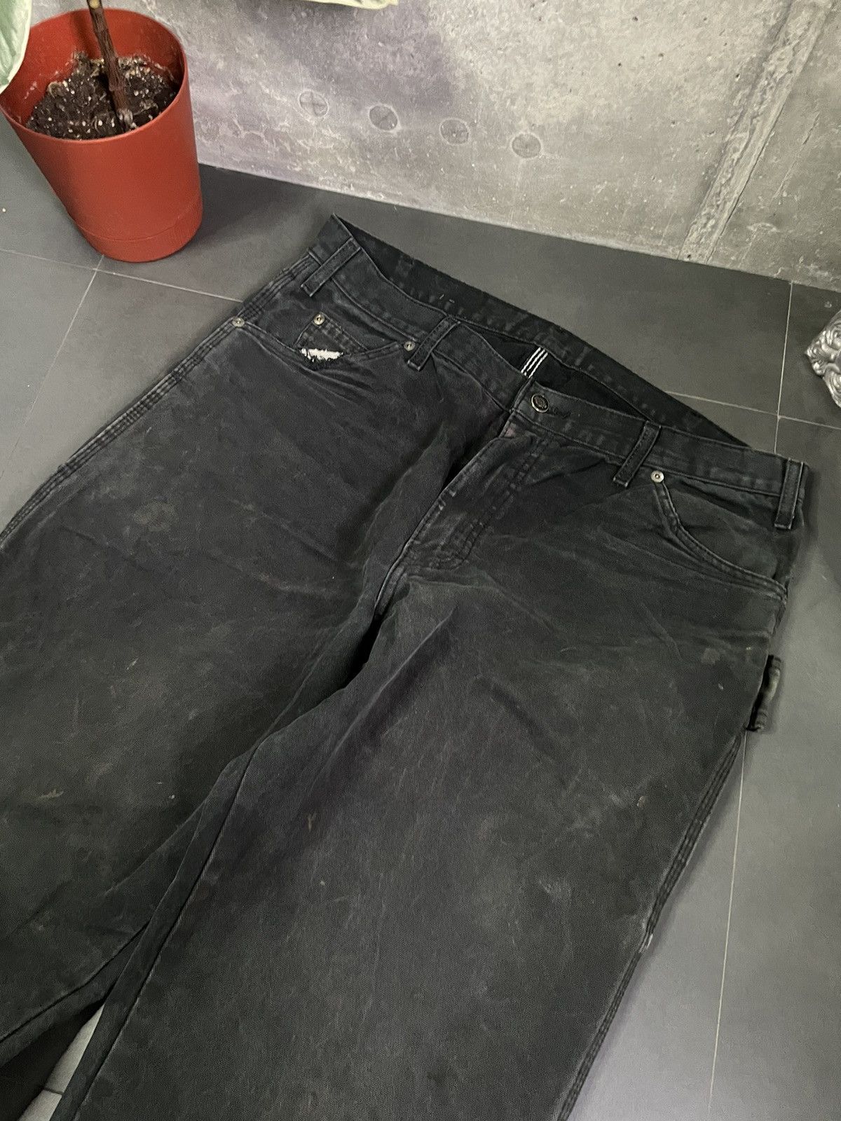 Dickies Vintage Dickies Faded Distressed Workwear Painted Carpenter Size US 36 / EU 52 - 14 Thumbnail