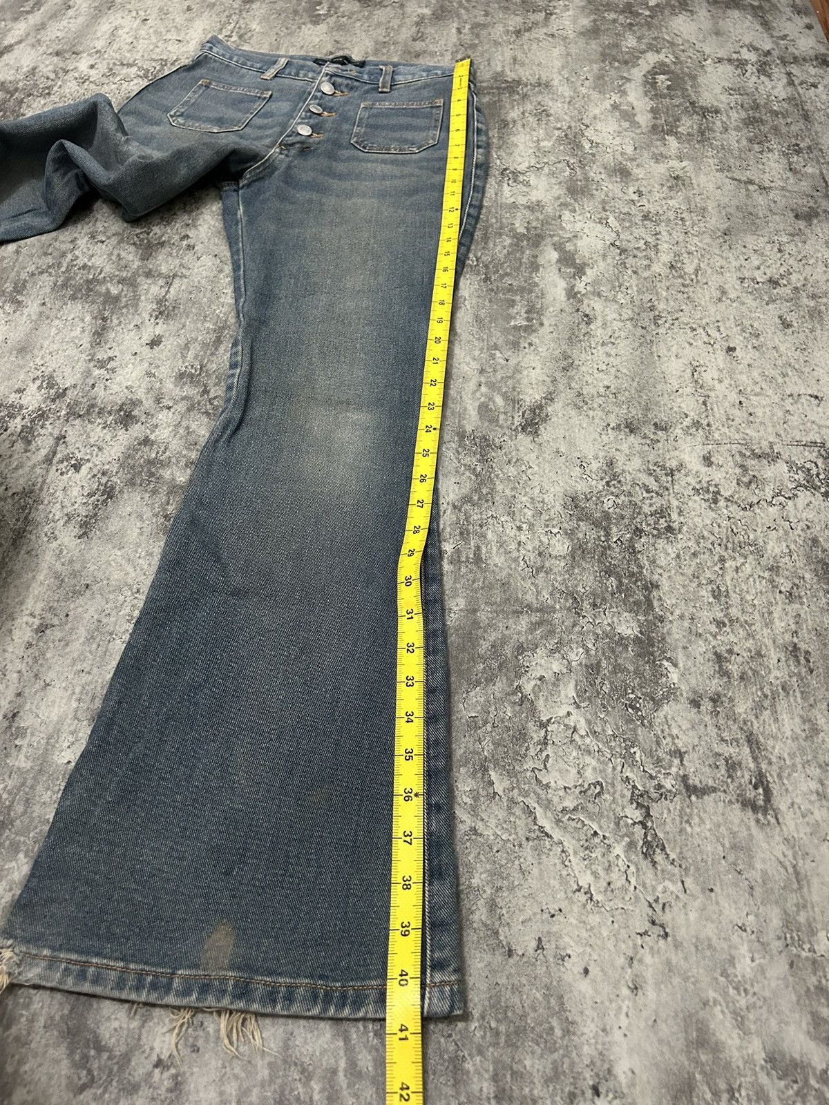 If Six Was Nine × Japanese Brand × Le Grande Bleu (L.G.B.) Vintage Jouer aux echecs Flare Jeans Size US 27 - 20 Thumbnail