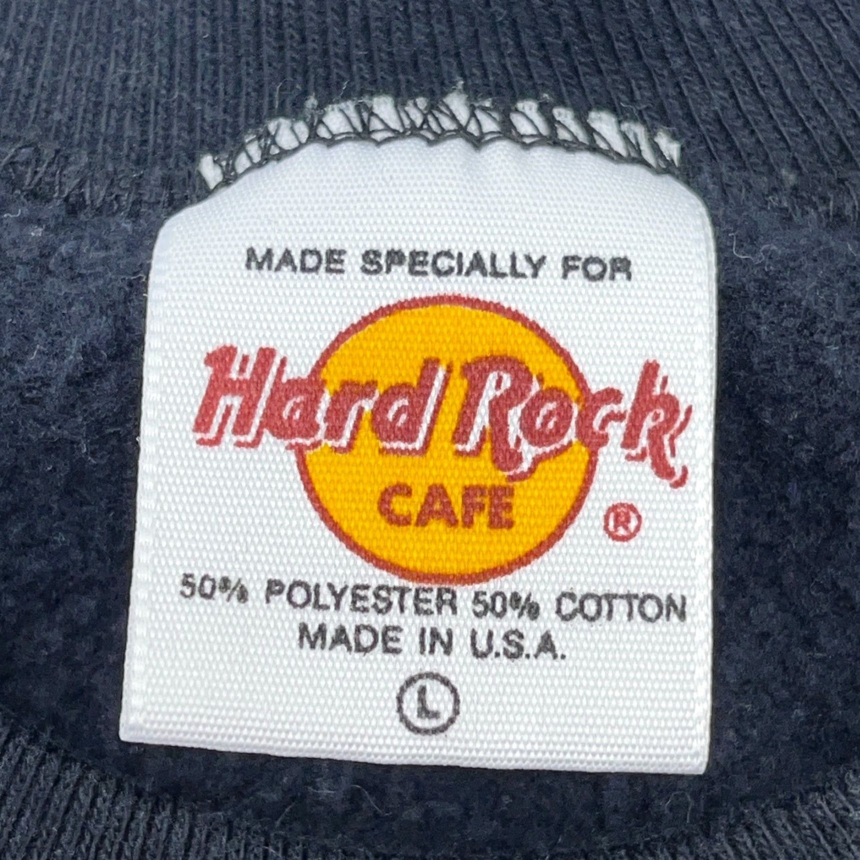 Hard Rock Cafe VINTAGE Hard Rock Cafe Sweatshirt Men L Black Crew Neck 90s Honolulu Hawaii Graphic Print Embroidered Logo Size US L / EU 52-54 / 3 - 3 Thumbnail