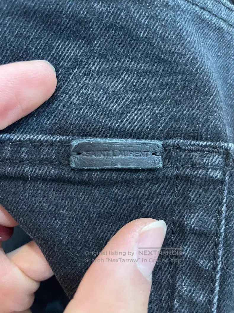 Saint Laurent Paris Saint Laurent Paris Black Denim Jeans i Size US 32 / EU 48 - 8 Thumbnail